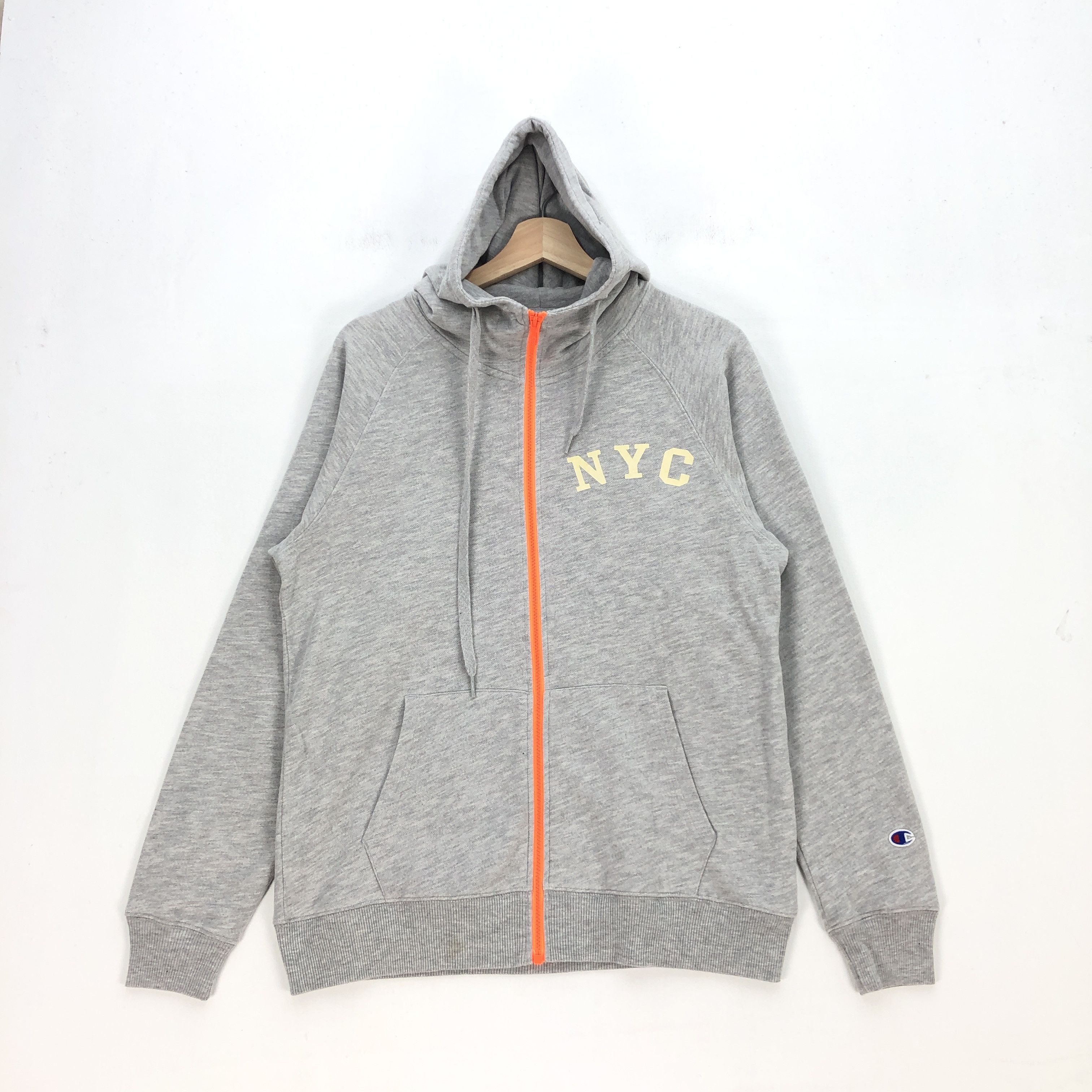 Champion × Vintage Vintage Champion Hoodie Sweater NYC Champion Sweatshirt Size US M / EU 48-50 / 2 - 2 Thumbnail