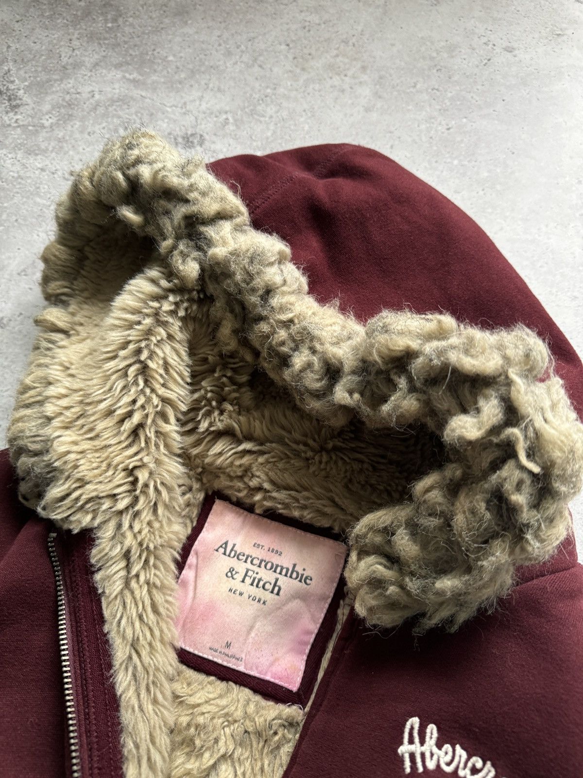 Abercrombie & Fitch × If Six Was Nine × Japanese Brand Abercrombie & Fitch Vintage Fur Hood Zip Hoodie Size US M / EU 48-50 / 2 - 5 Thumbnail