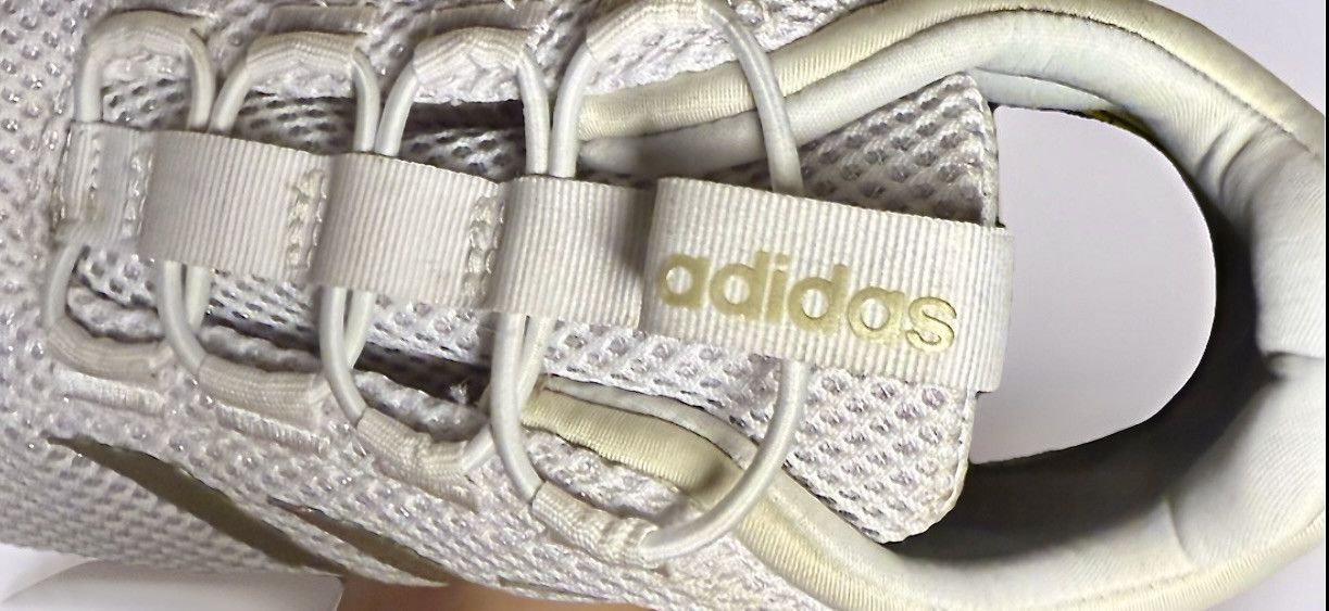 Adidas Adidas Cloudfoam White/Gold Comfy Running Shoes Size US 8 / IT 38 - 6 Thumbnail