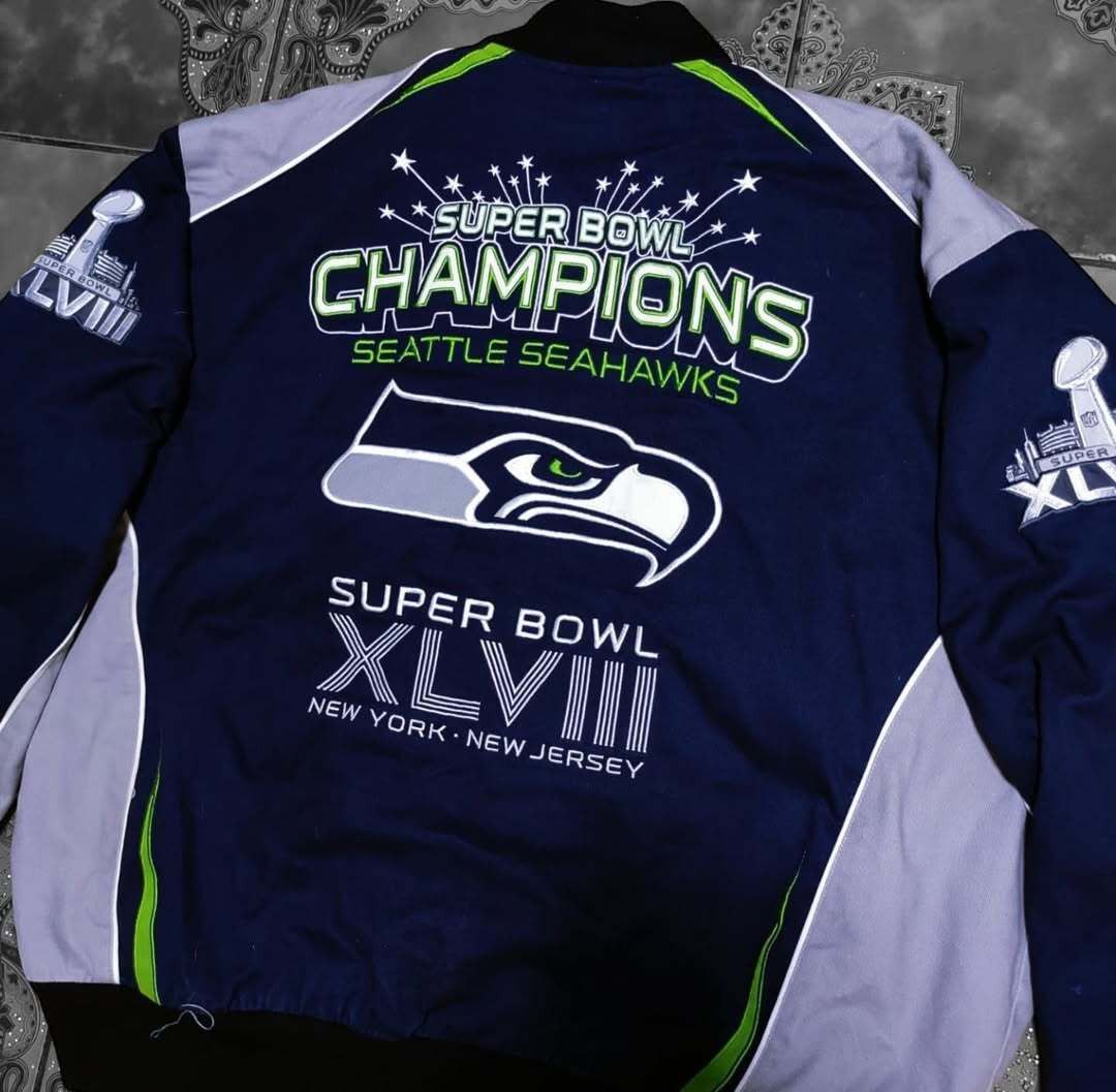 NFL Jacket NFL "SEATHAWKS CHAMPIONS SUPER BOWL XLVIII" Size US XL / EU 56 / 4 - 3 Thumbnail