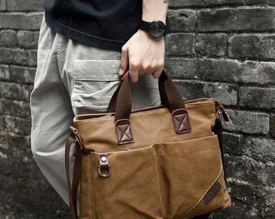 Other Men's trendy canvas business travel bag Size ONE SIZE - 2 Thumbnail