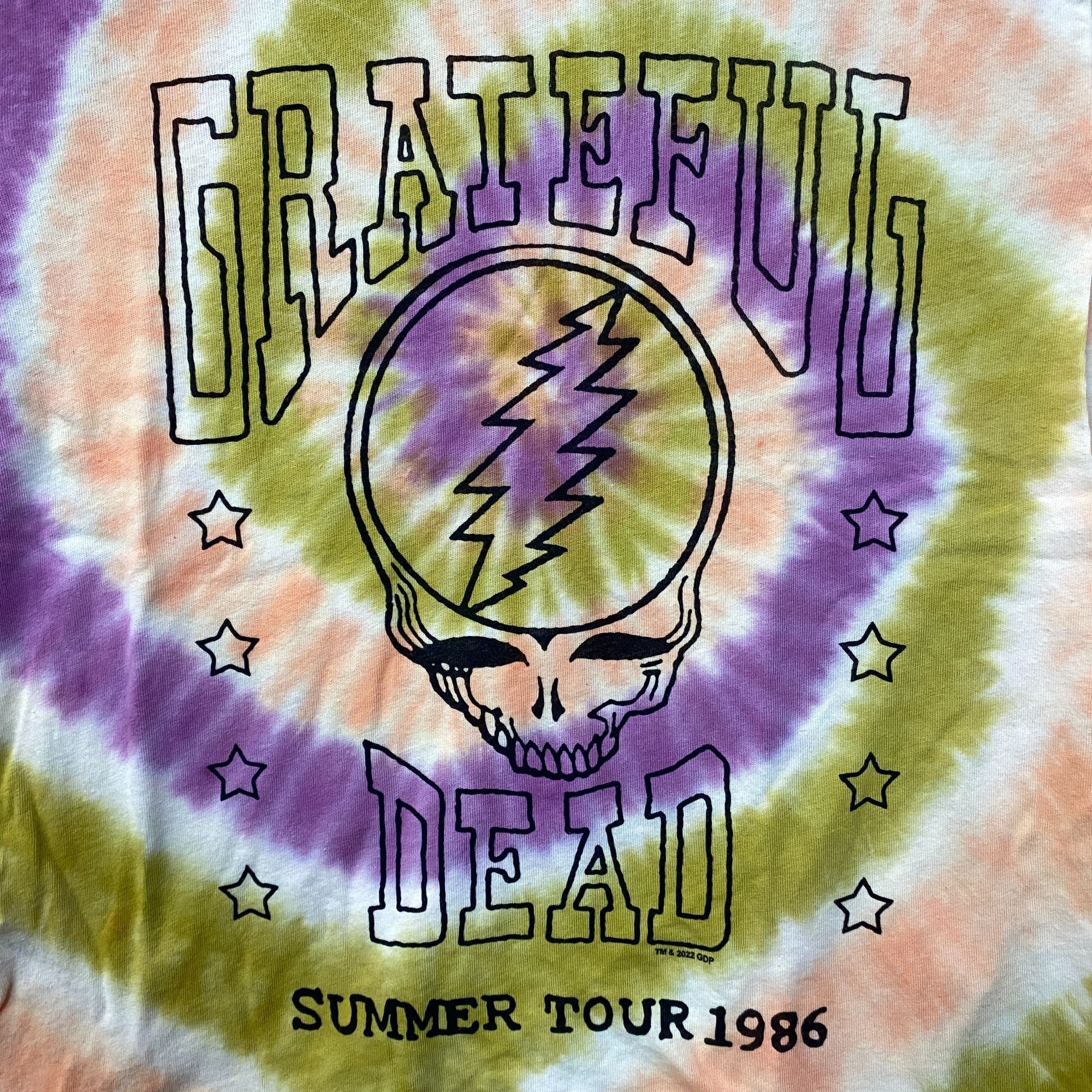 Grateful Dead Junk Food Grateful Dead Summer Tour Tie Dye Vintage Style T- Size US S / EU 44-46 / 1 - 2 Thumbnail