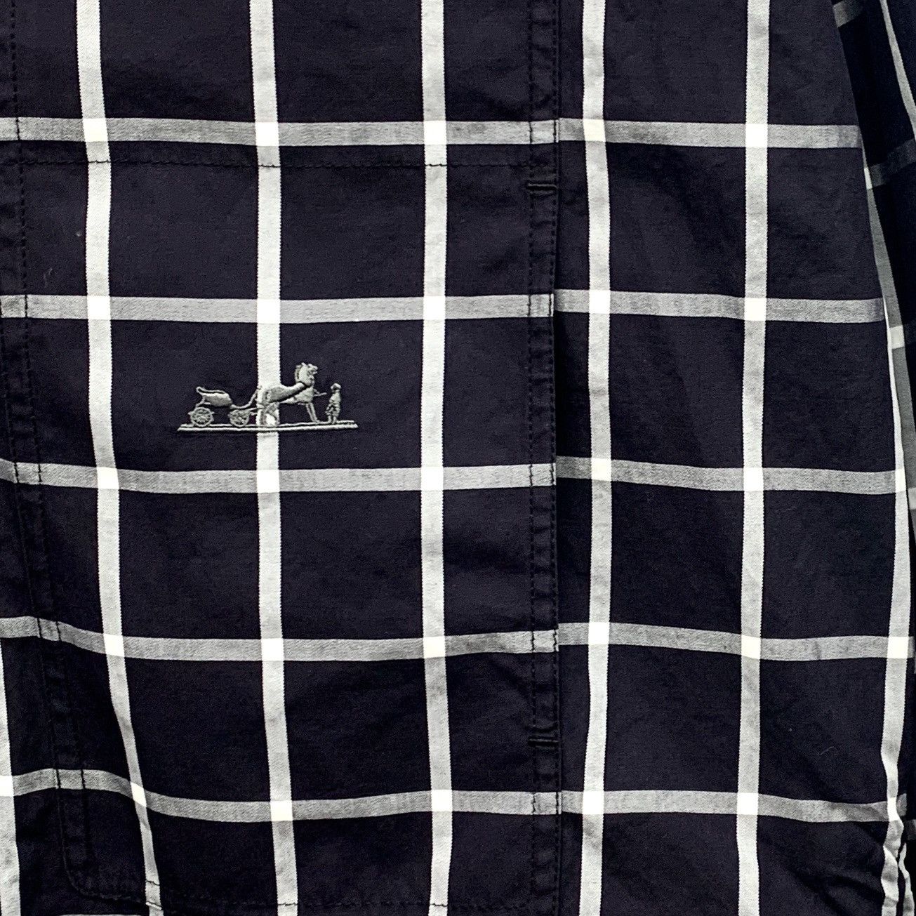 Hermes Hermes Color-block Plaid Zipper Long Sleeve Jacket K26WX Size S / US 4 / IT 40 - 4 Thumbnail