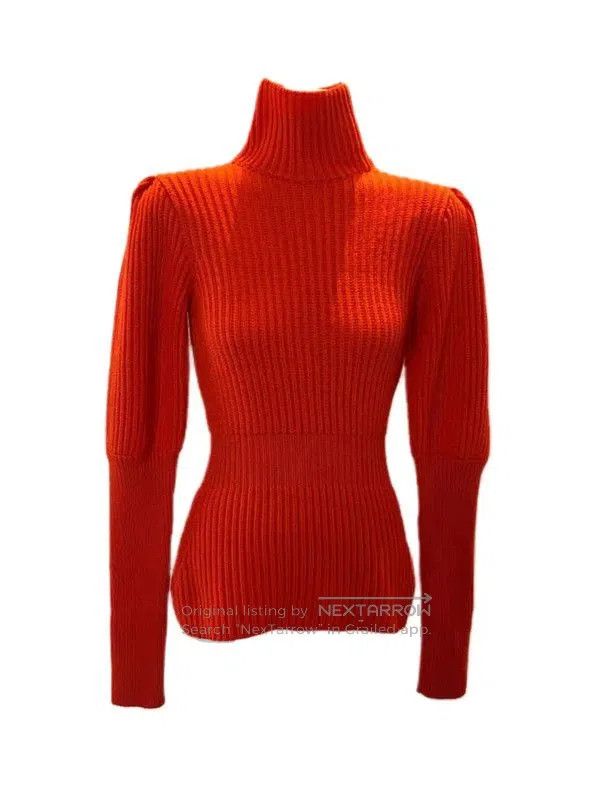 Dior Dior Orange Wool Long Sleeve Sweater for Women . Size S / US 4 / IT 40 - 2 Thumbnail