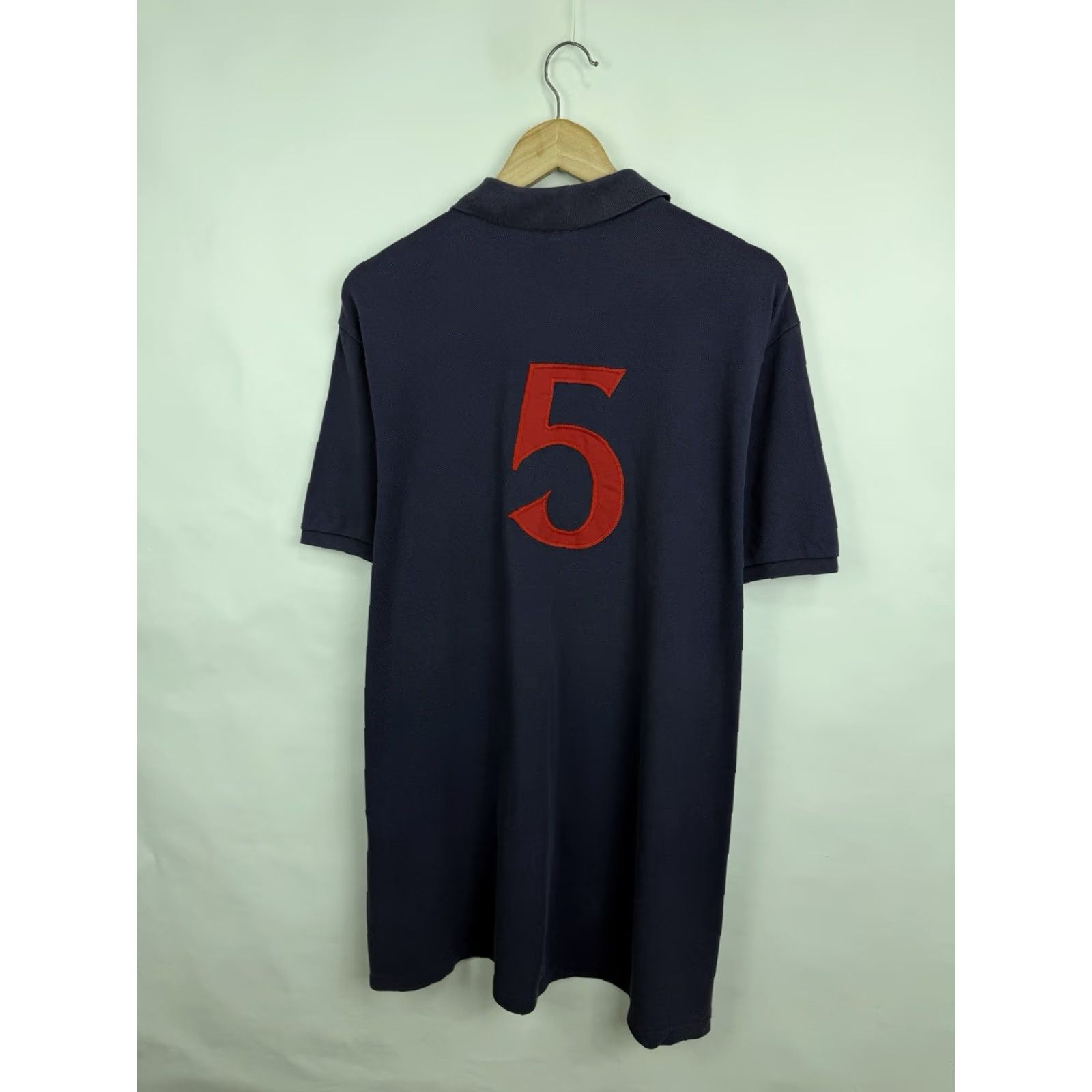 Ralph Lauren VINTAGE Polo Ralph Lauren Cricket Polo T-Shirt 90s Dark Blue XXL Mens Polo Ralph Lauren Shirt 90s Vintage Size US XXL / EU 58 / 5 - 6 Thumbnail