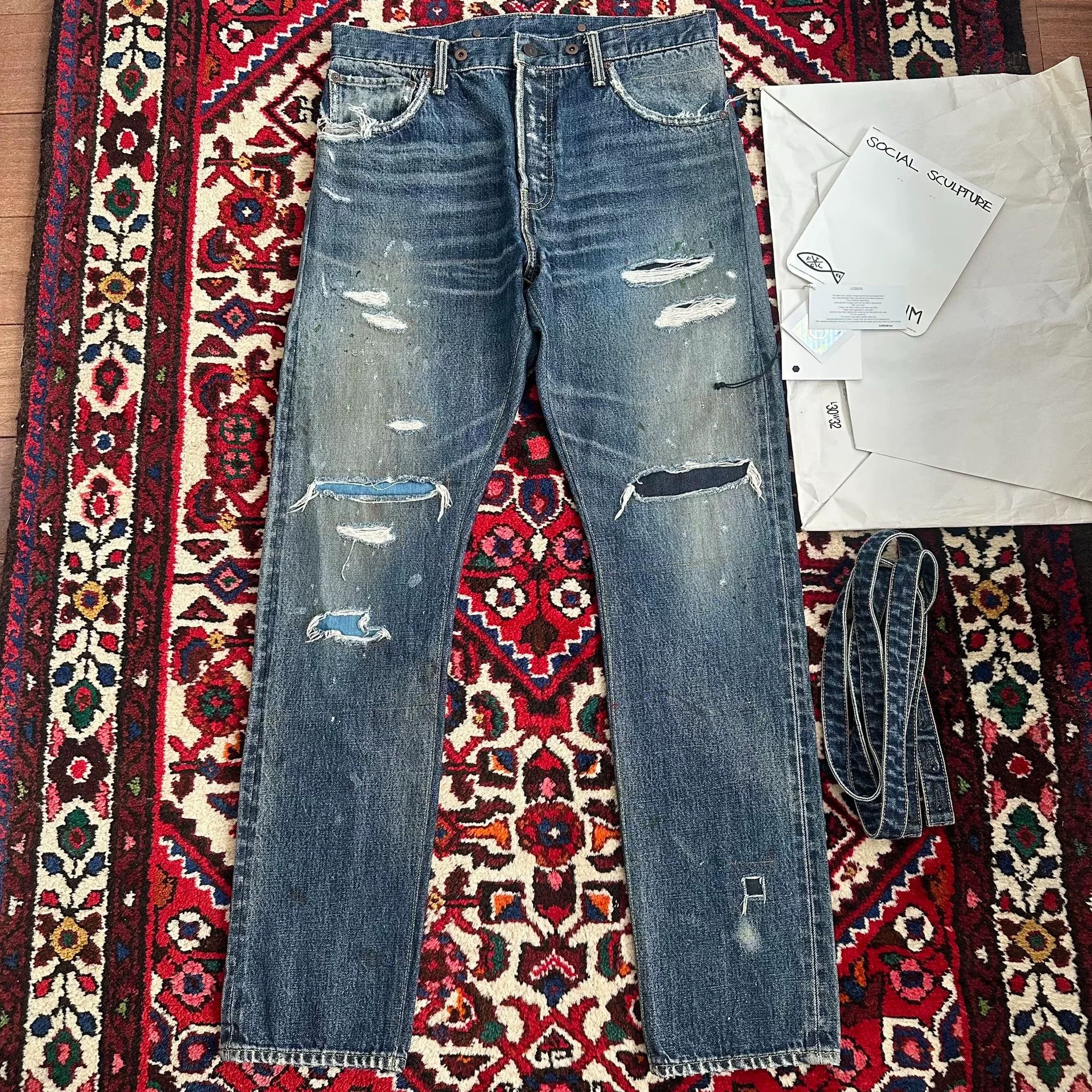 Visvim visvim 20ss water-washed denim pants w32l30 Size US 32 / EU 48 - 1 Thumbnail