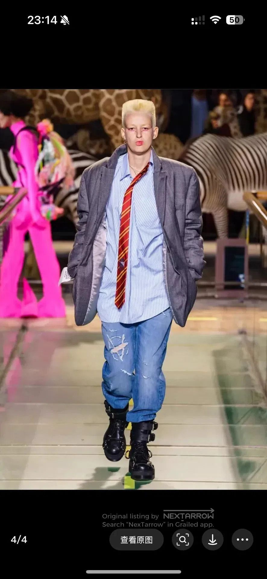 Vetements Vetements Striped Shirt with Tie Detail. Size US XS / EU 42 / 0 - 8 Thumbnail