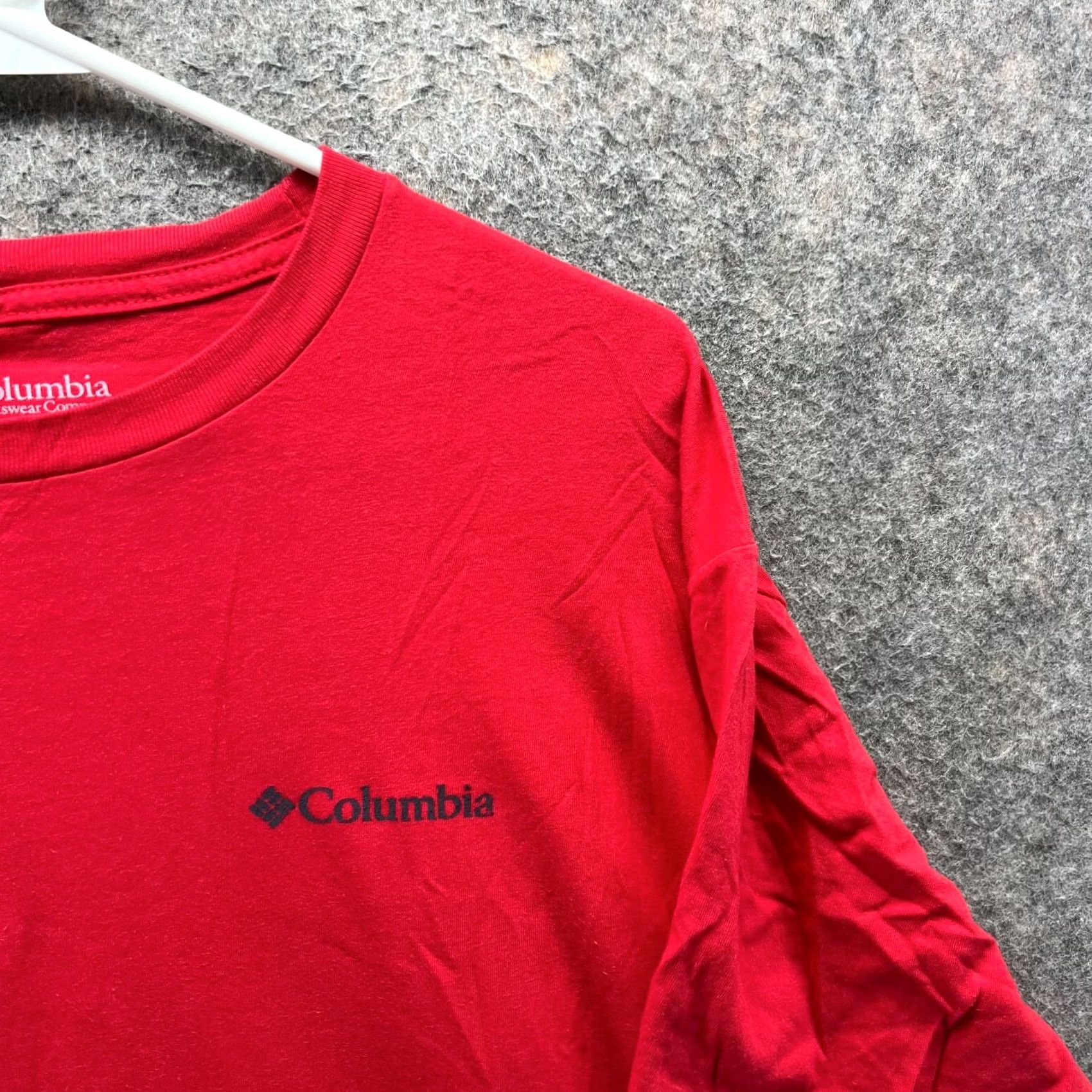 Vintage Columbia Shirt Mens XL Red Crewneck Outdoor Cotton Logo Short Sleeve T‑Shirt GX Size US XL / EU 56 / 4 - 6 Thumbnail