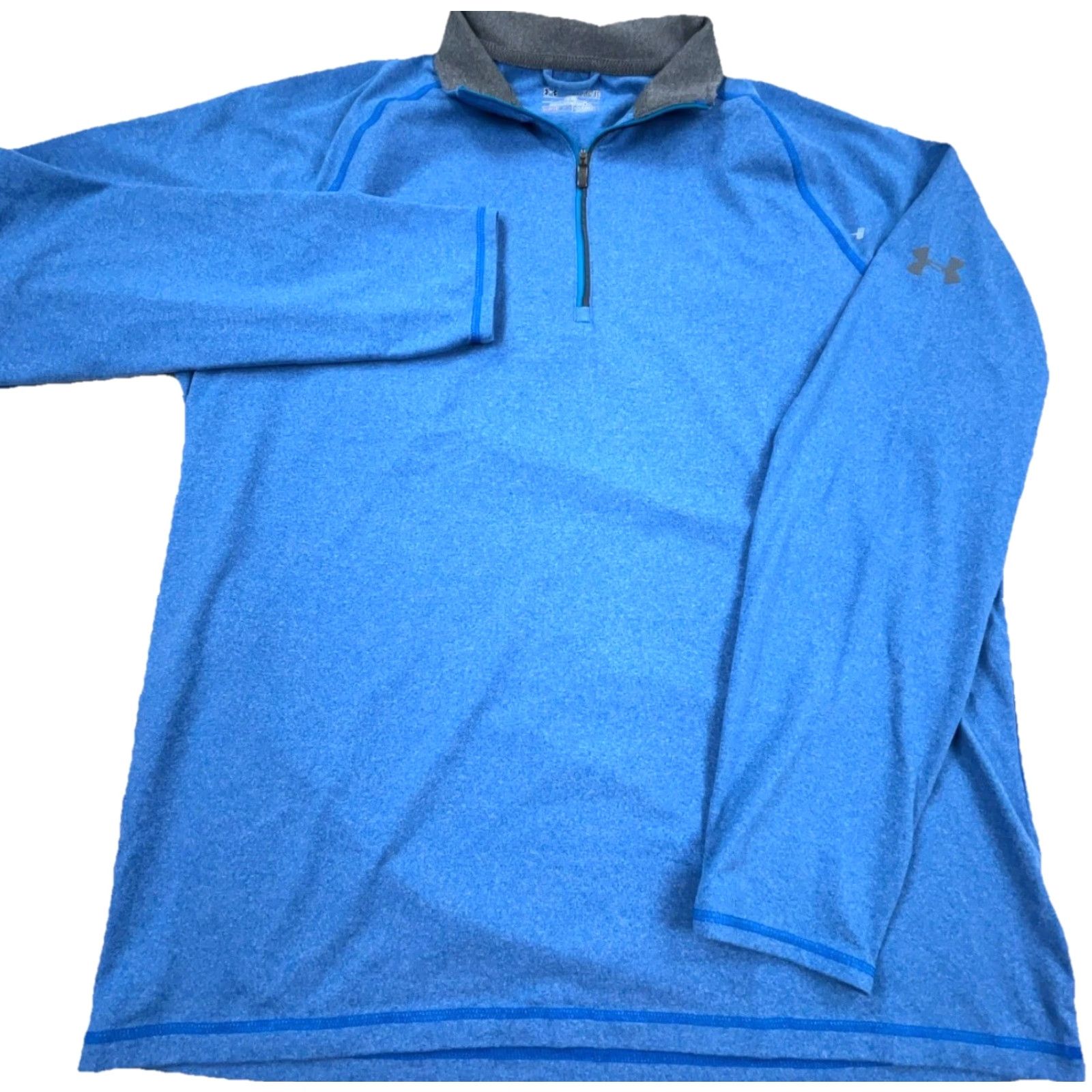 Under Armour Under Armour Shirt Men XL Blue Slim 1/4 Zip Pullover Running Performance Moisture Wicking All Seasons Size US XL / EU 56 / 4 - 2 Thumbnail