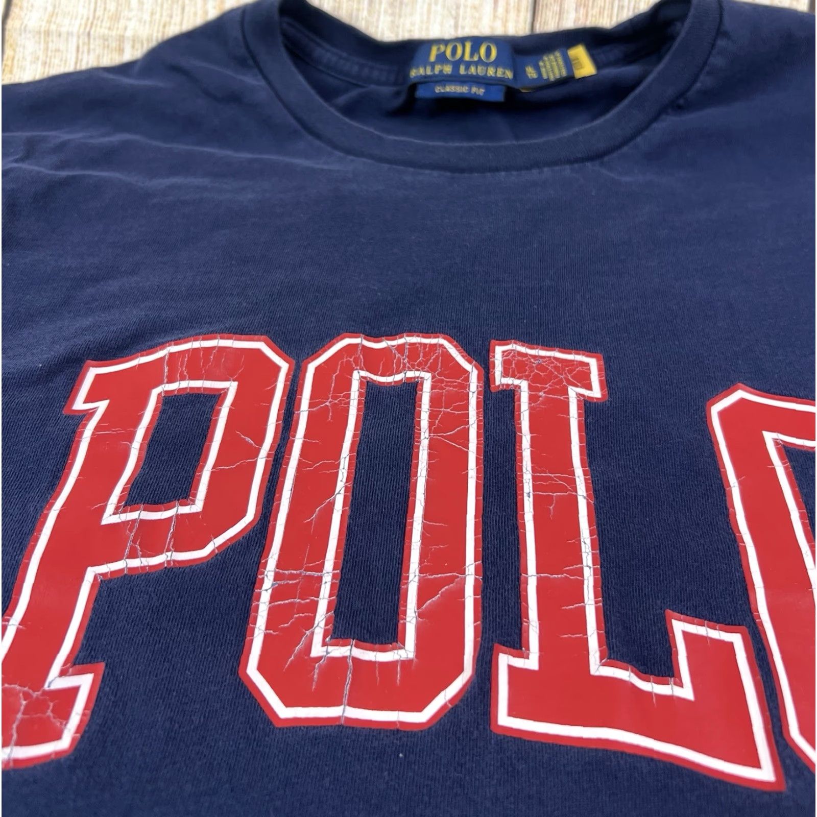 Ralph Lauren Mens Polo Ralph Lauren Classic Fit Logo Spell Out T Shirt Long Sleeve Navy XL Size US XL / EU 56 / 4 - 7 Thumbnail