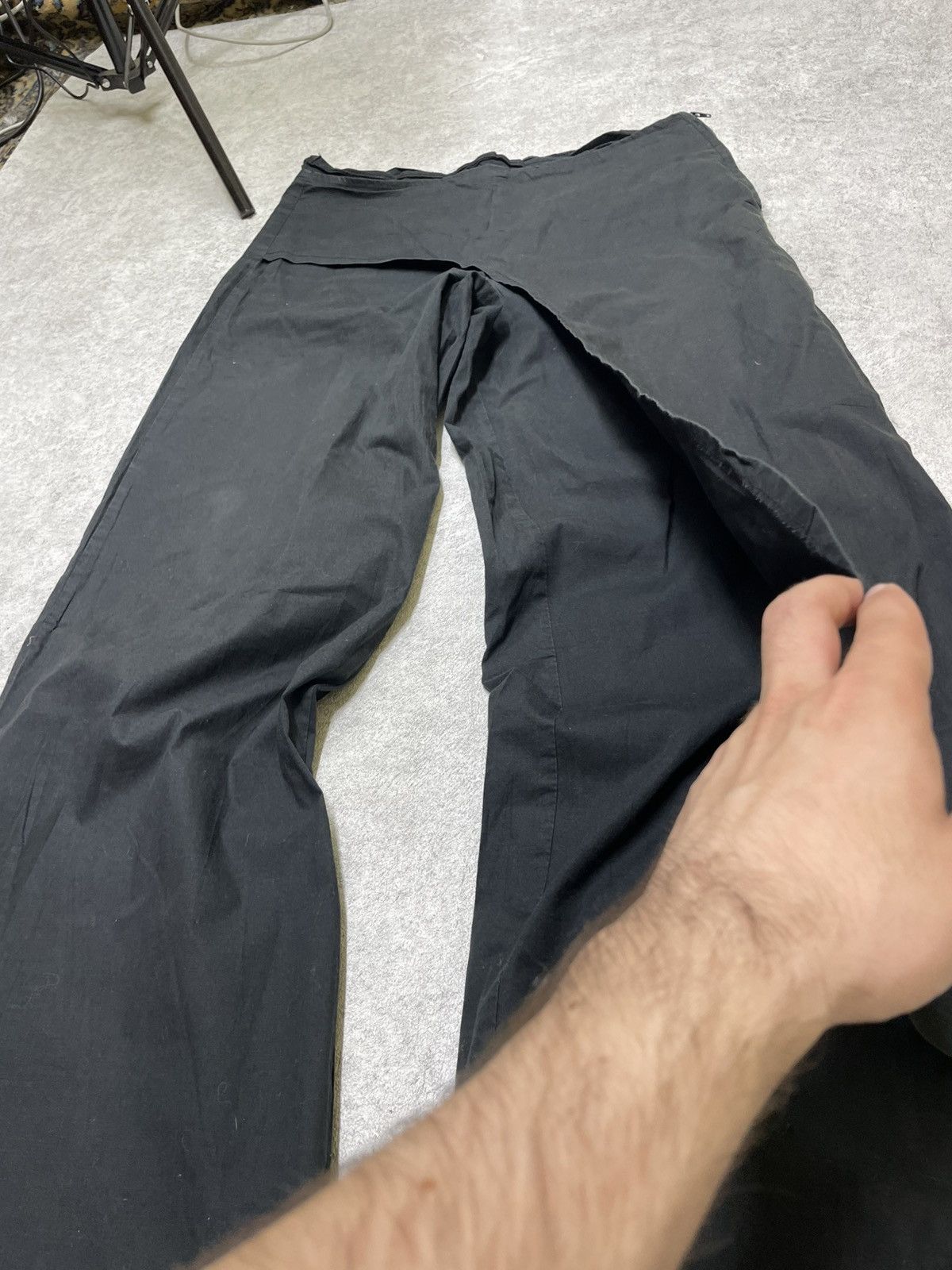 If Six Was Nine × Japanese Brand × Le Grande Bleu (L.G.B.) Y's LGB Y2K Asymmetric Wide-Leg Pants With Adjustable Hem Size US 32 / EU 48 - 6 Thumbnail