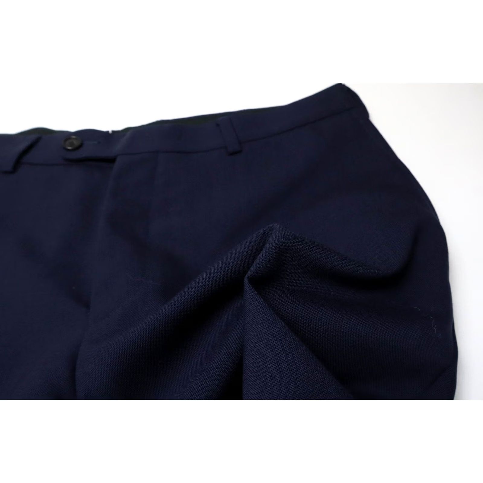Suitsupply SUITSUPPLY Brescia Trousers Men's UK 32 Navy Blue Pleated Zip Fly Pure Wool Size US 32 / EU 48 - 5 Thumbnail