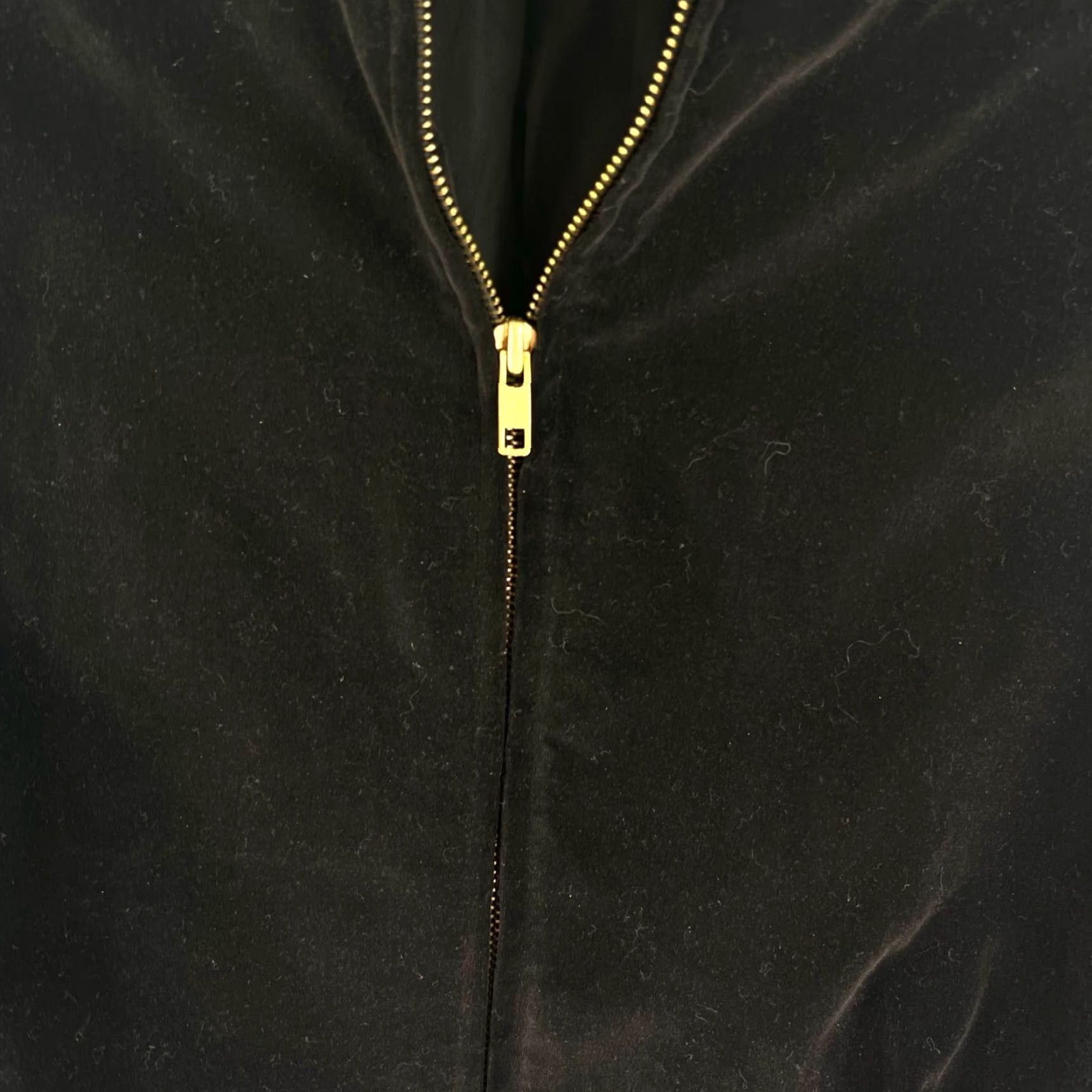 Velour ABVIEN Cotton Velour Full Zip Moto Outerwear Women's Size L Black Jacket Size L / US 10 / IT 46 - 3 Thumbnail