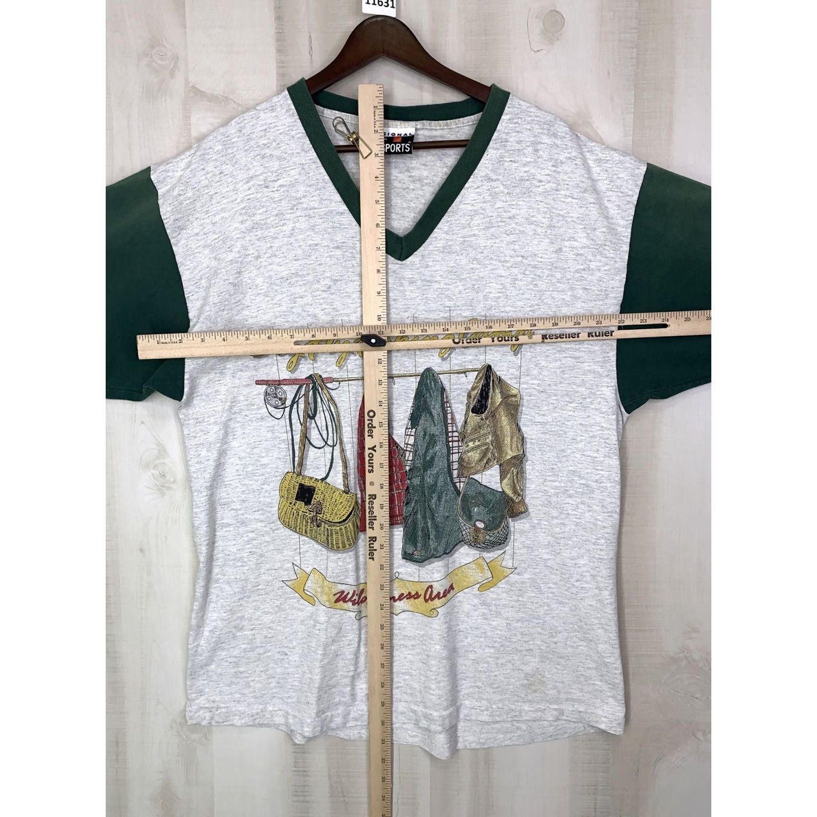 Vintage VINTAGE Signal Sports Dry Fly Fishing Camp Graphic V Neck Shirt Mens XL Gray 90s T-Shirt Han? Size US XL / EU 56 / 4 - 5 Thumbnail
