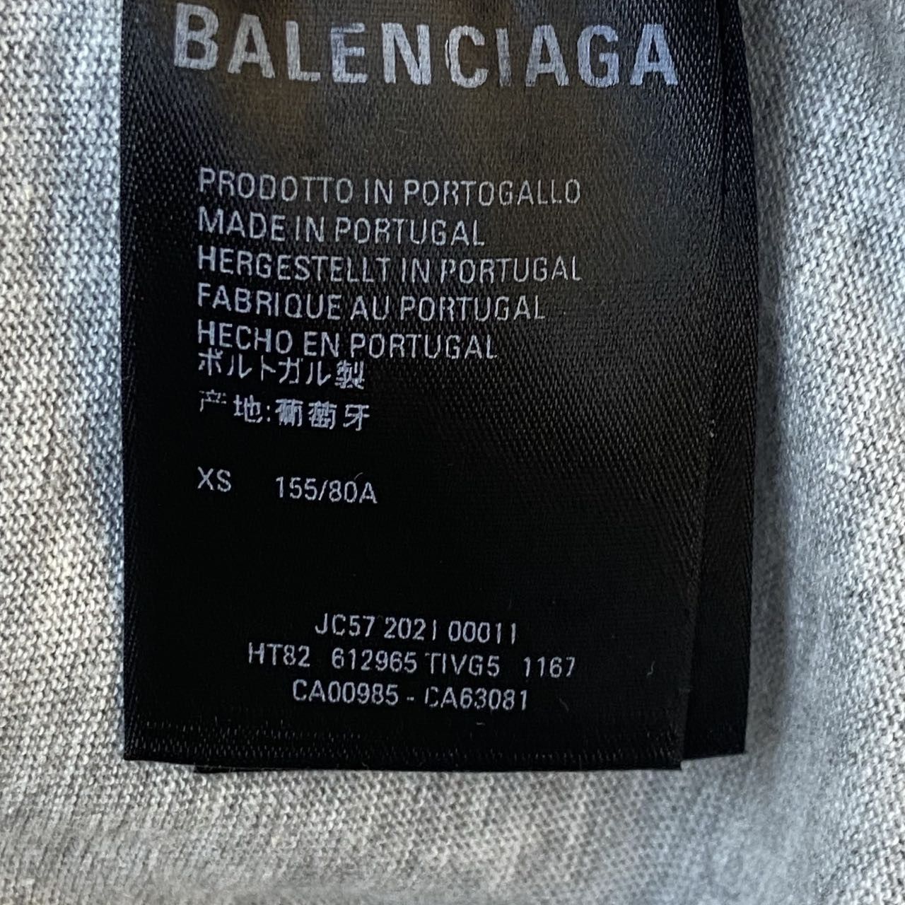 Balenciaga Balenciaga Plain Logo Printed Short Sleeve T-shirt K26WX Size US XS / EU 42 / 0 - 8 Thumbnail