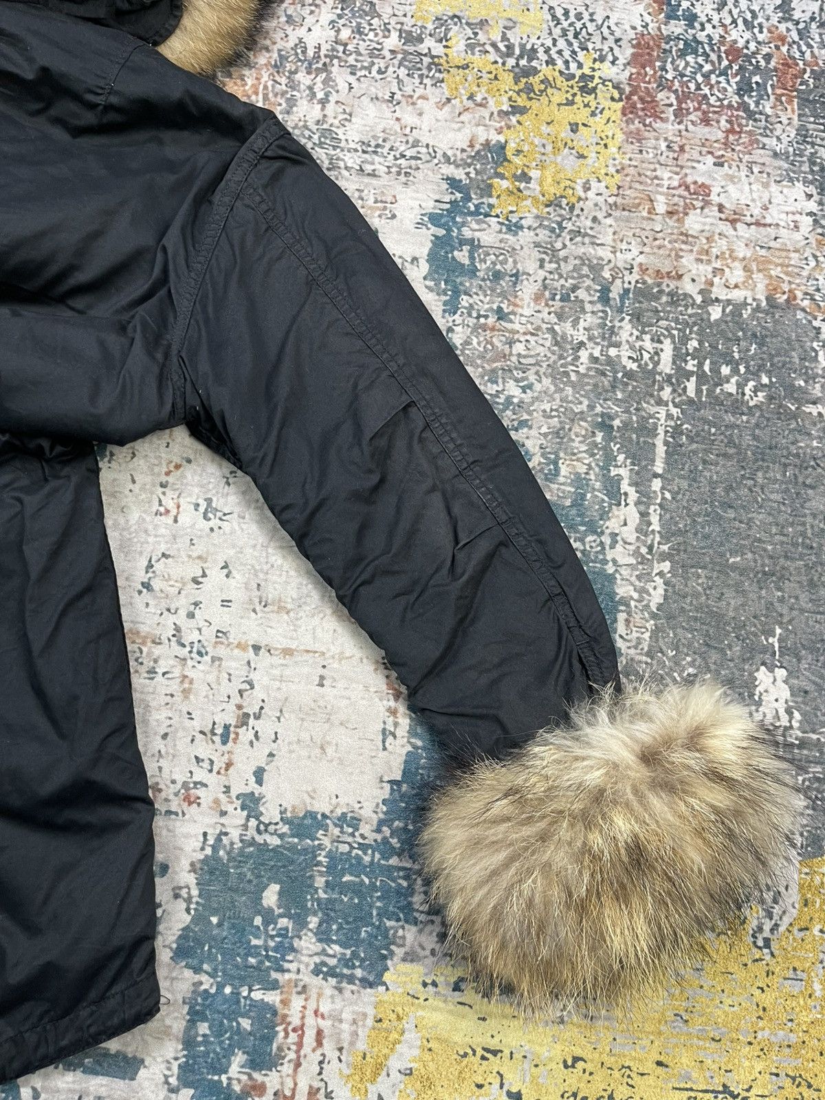 GOA Y2k GOA Apocalypse Racoon Fur Military Fishtail Parka Size US L / EU 52-54 / 3 - 8 Thumbnail