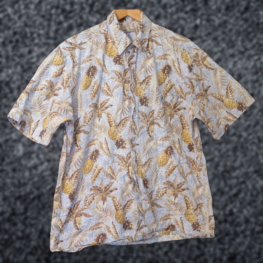 Vintage Hollis River Short Sleeve Button Shirt Leaves Print 100% Cotton Mens L #A17-22 Size US L / EU 52-54 / 3 - 1 Thumbnail