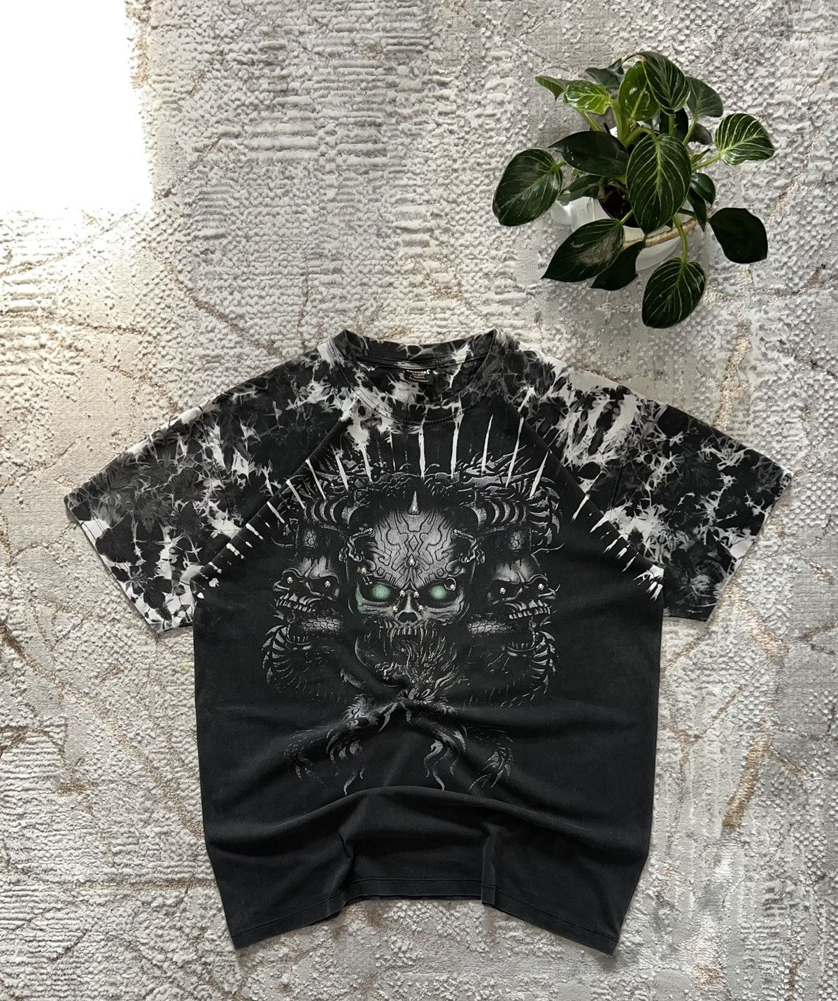 Affliction × Vintage × WWE VINTAGE 90S SURVIVORS BRAND SKULLS TIE-DYE T-SHIRT TEE Y2K Size US XL / EU 56 / 4 - 1 Thumbnail