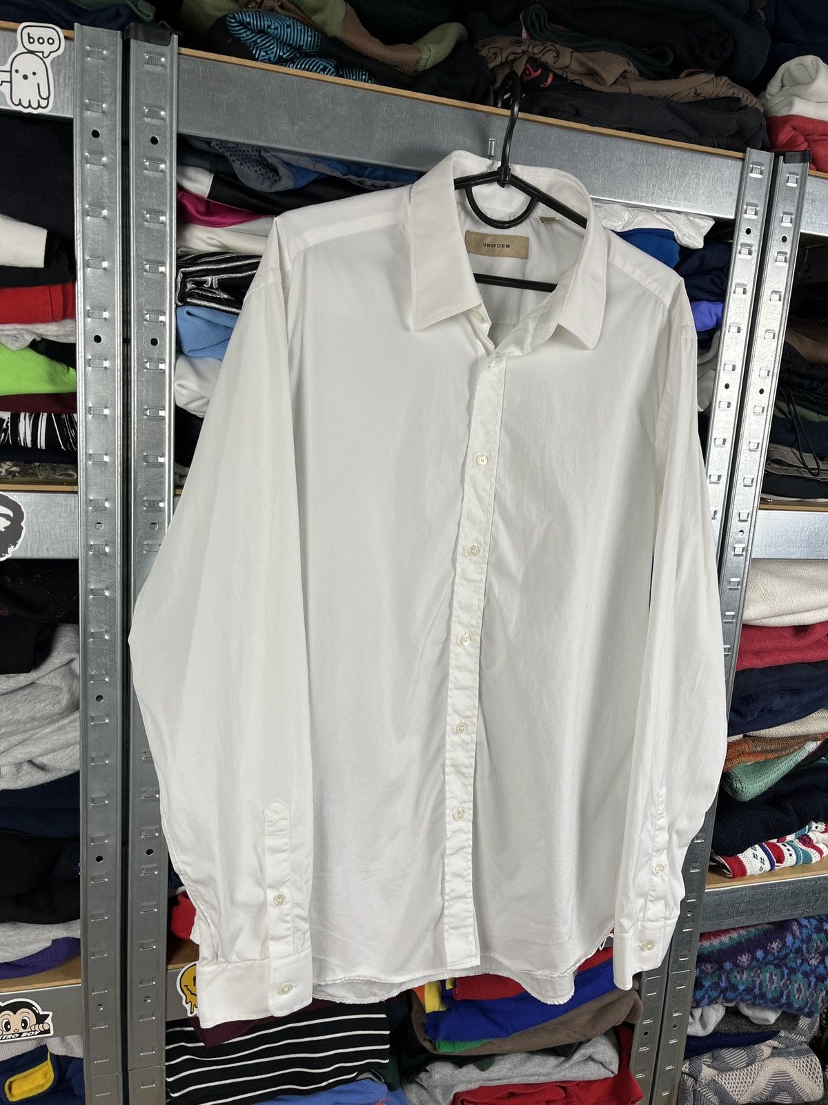 Burberry × Designer Burberry Uniform White Button Up Classic Men’s Shirt Luxury Size US M / EU 48-50 / 2 - 5 Thumbnail