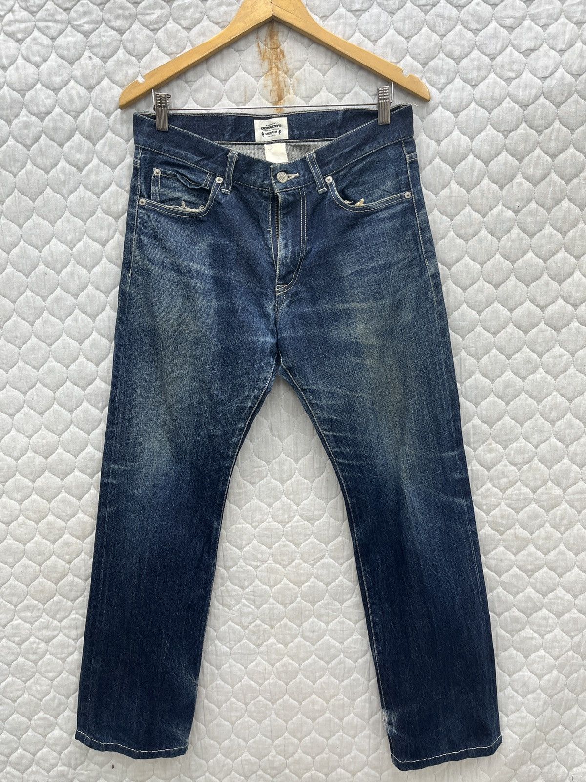 Japanese Brand × Vintage 🔥🔥🔥ARCHIVE QUENCH JAPAN BLUE INDIGO DENIM Size US 32 / EU 48 - 4 Thumbnail