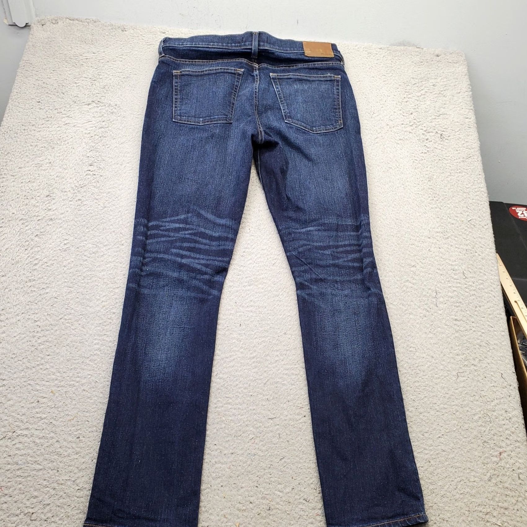 Madewell Madewell Mens Navy Denim Skinny Jeans 36x32 Slim Fit Mid Rise Stretch Size US 36 / EU 52 - 2 Thumbnail