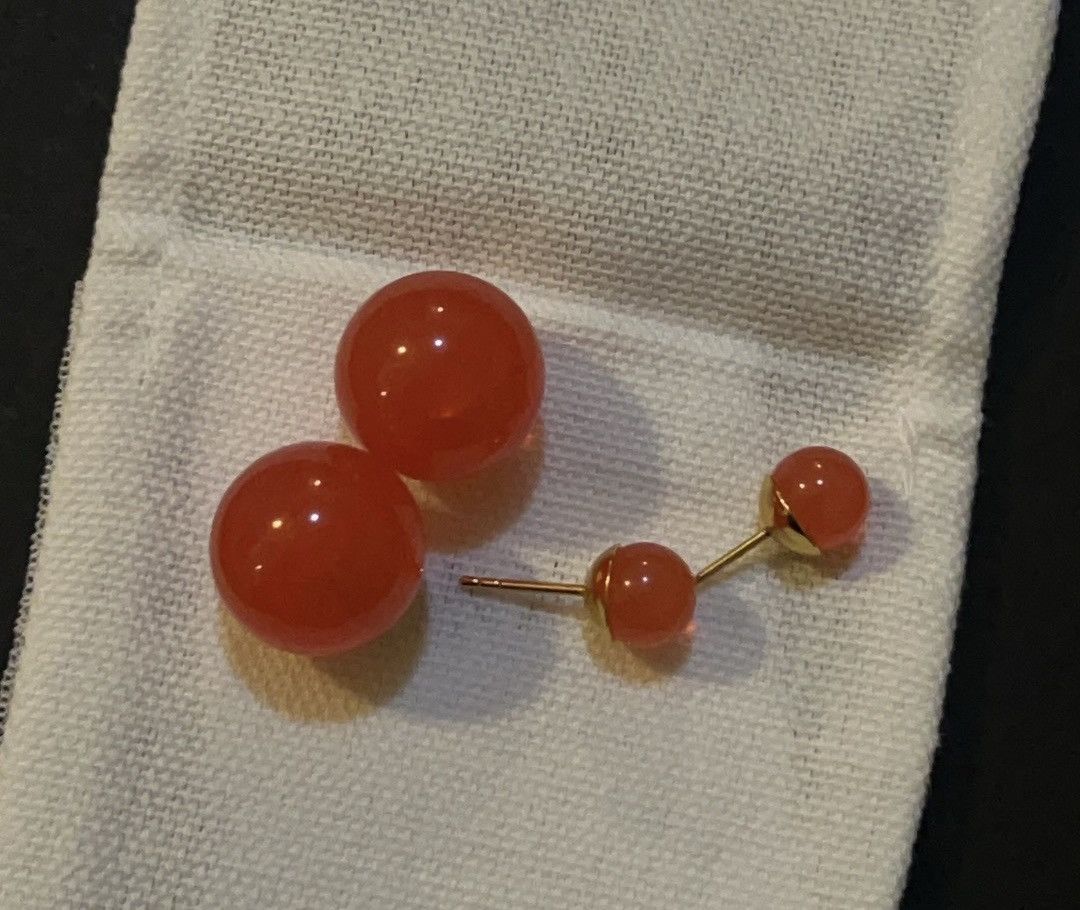 Dior Dior DIORIVIERA DIOR TRIBALES EARRINGS Coral Resin Pearl Size ONE SIZE - 7 Thumbnail