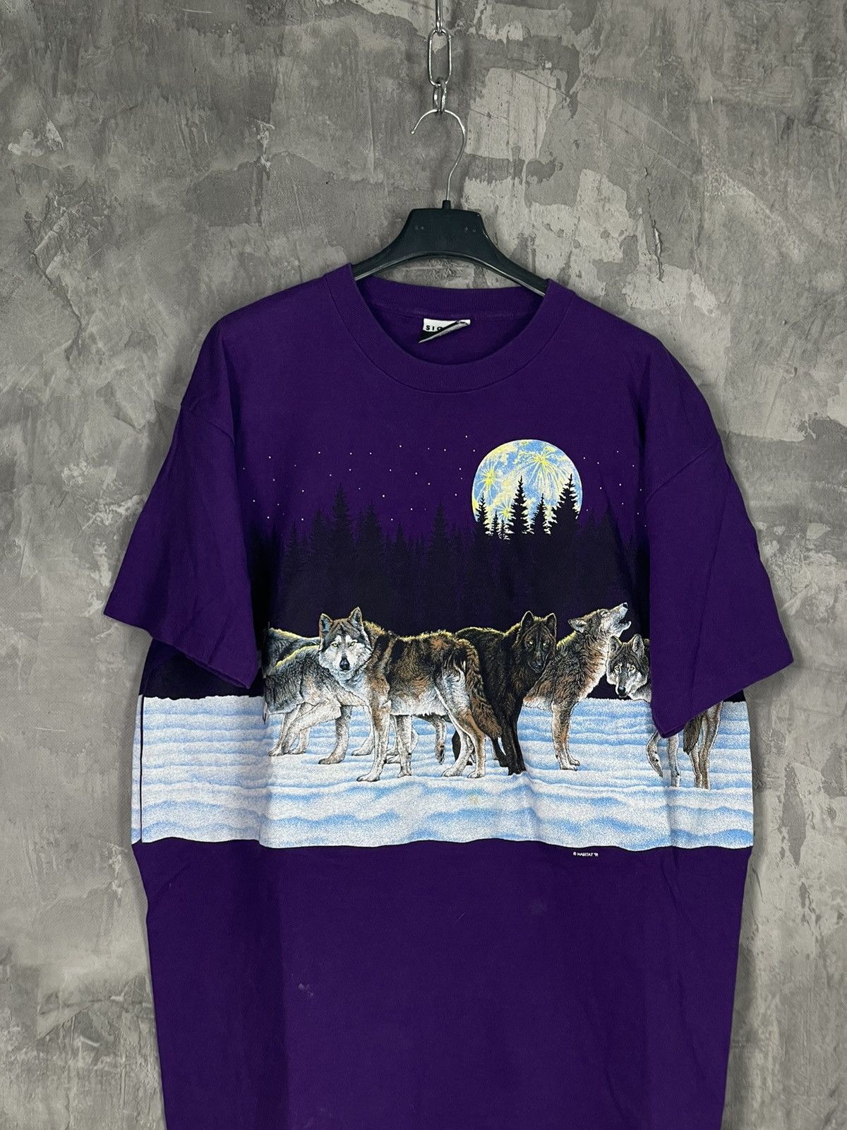 Vintage × Wild Things Vintage Wild Wolf Animal Retro Archive t-shirt Size US L / EU 52-54 / 3 - 2 Thumbnail