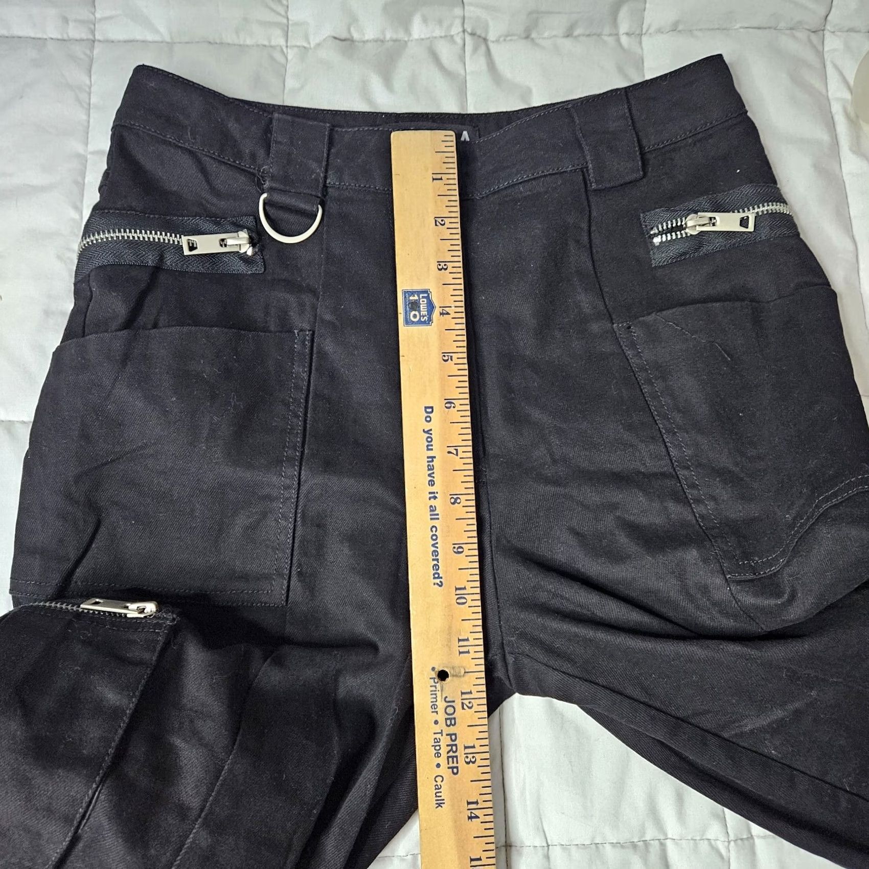 I.AM.GIA I.AM.GIA Women's Black Utility Cargo Pocket Zipper Pants Size S Size 28" / US 6 / IT 42 - 4 Thumbnail