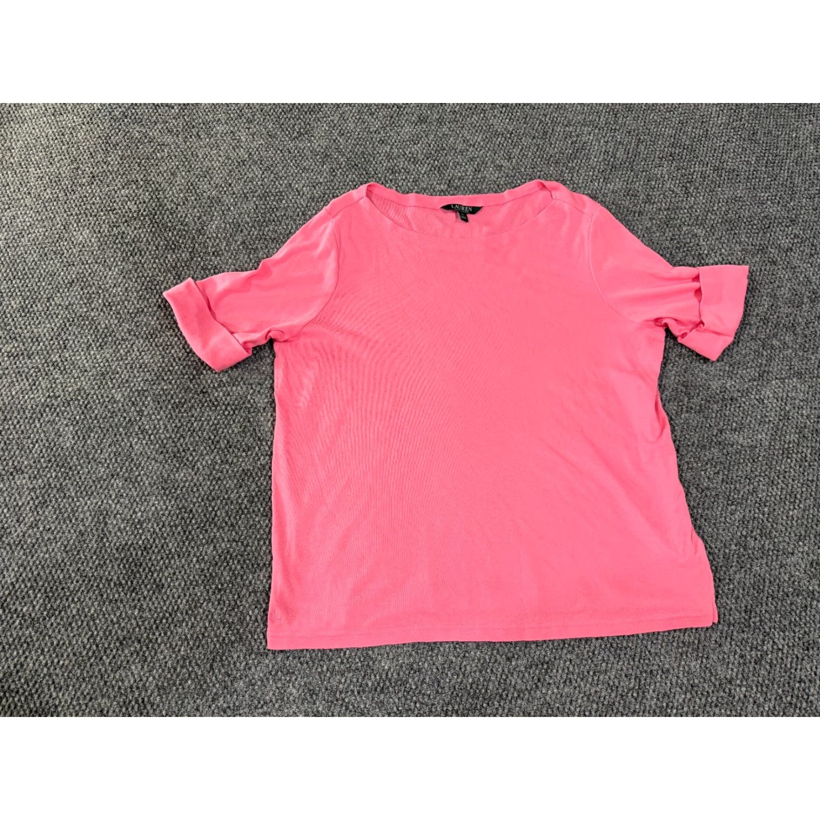 Ralph Lauren Lauren Ralph Lauren shirt womens 2X pink short sleeve cotton casual Size XXL / US 16-18 / IT 52-54 - 2 Thumbnail