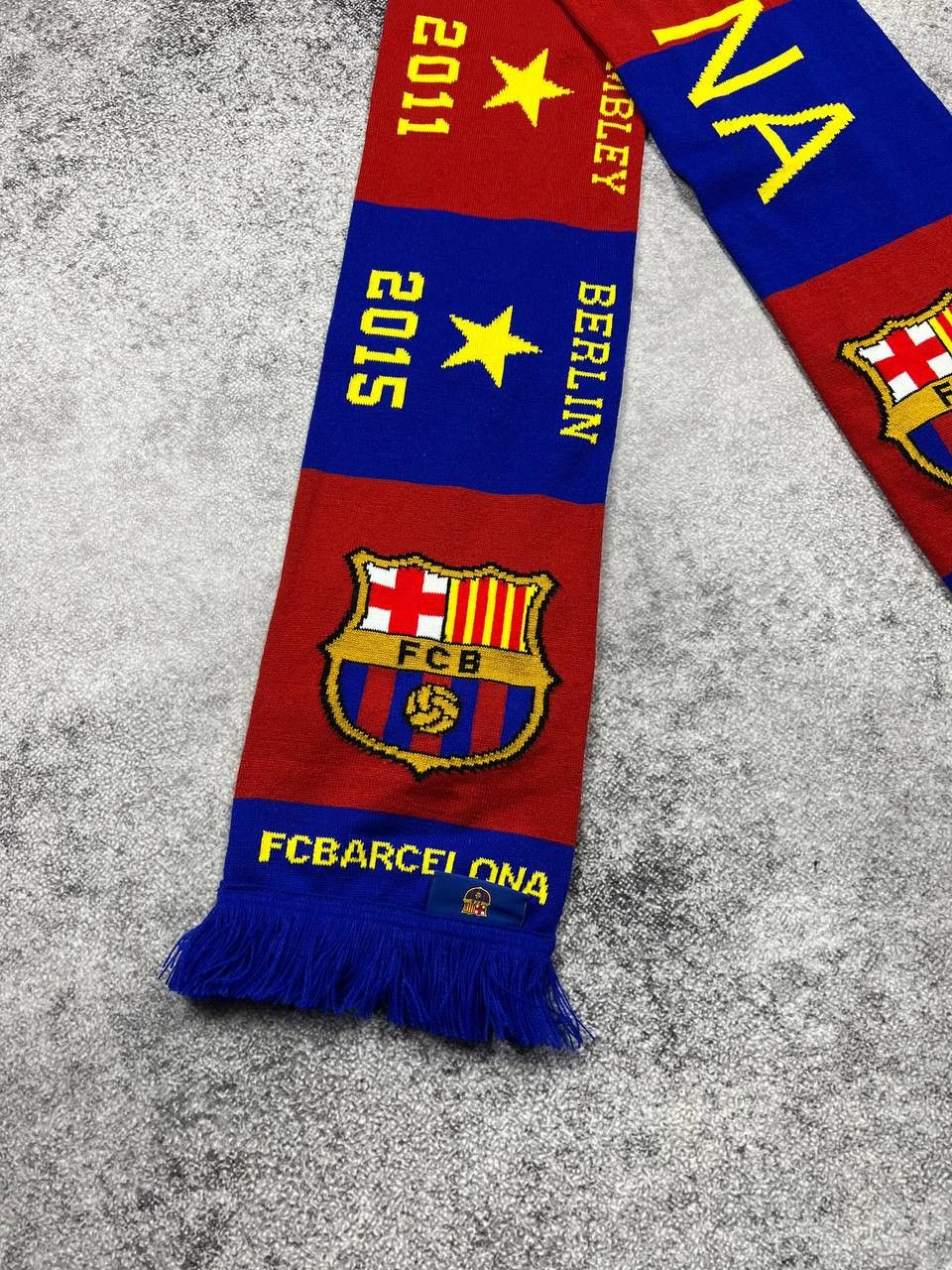 Vintage FC Barcelona Soccer Scarf Size ONE SIZE - 3 Thumbnail