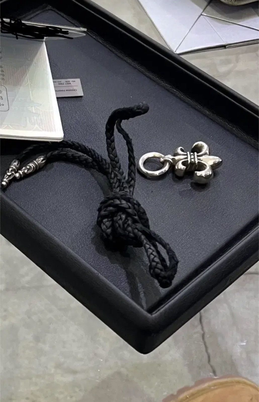 Chrome Hearts Chrome Hearts Fleur pendant leather strap combo Size ONE SIZE - 1 Thumbnail