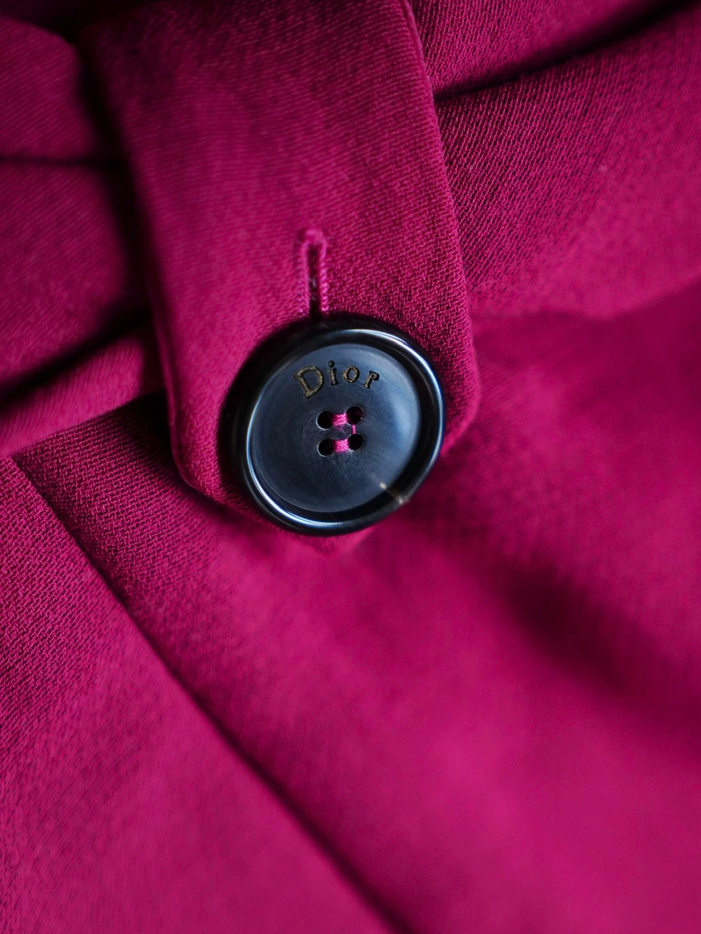 Dior Dior John Galliano Fuchsia Wool Bodycon Dress FR40 Size M / US 6-8 / IT 42-44 - 9 Thumbnail