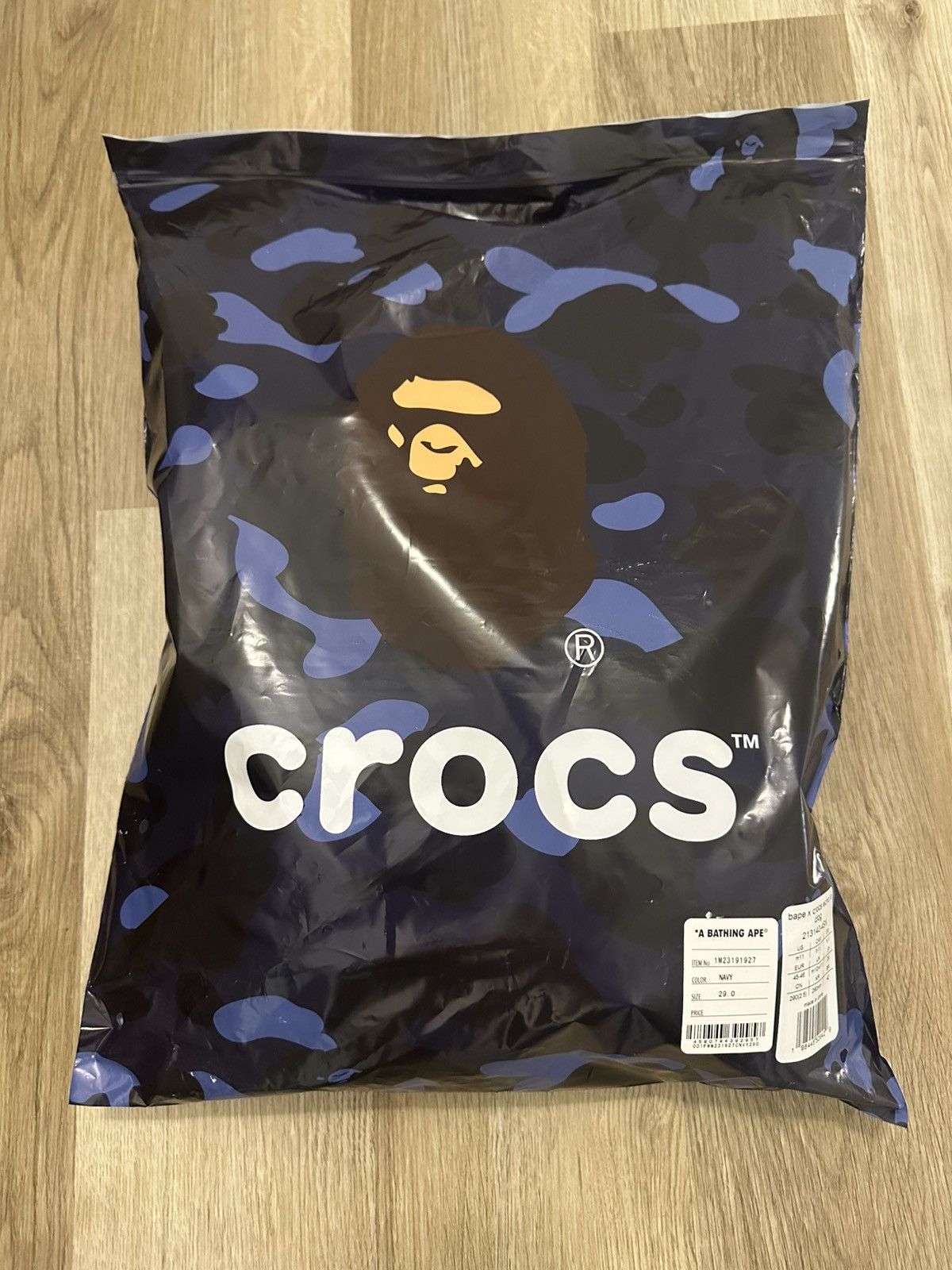 Bape × Crocs Bape X Crocs Blue Echo’s (Size 11) Size US 11 / EU 44 - 7 Thumbnail