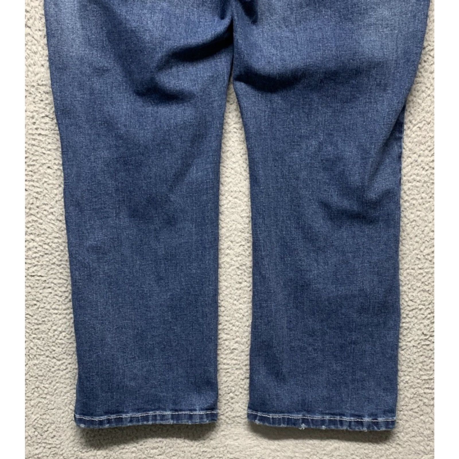 Vintage AXEL Jeans Slim Bootcut Denim Blue 40x30 Regular Slim Stretch ZIP Mid Rise Men Size US 40 / EU 56 - 6 Thumbnail