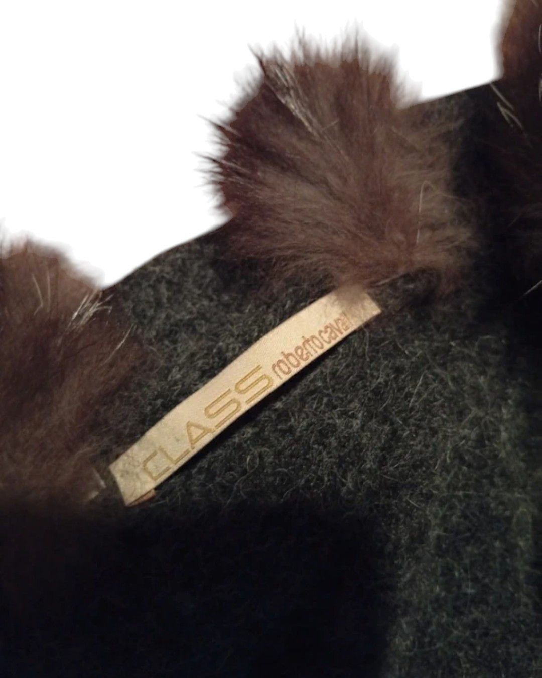 Roberto Cavalli FOX FUR WOOL JACKET Size L / US 10 / IT 46 - 3 Thumbnail