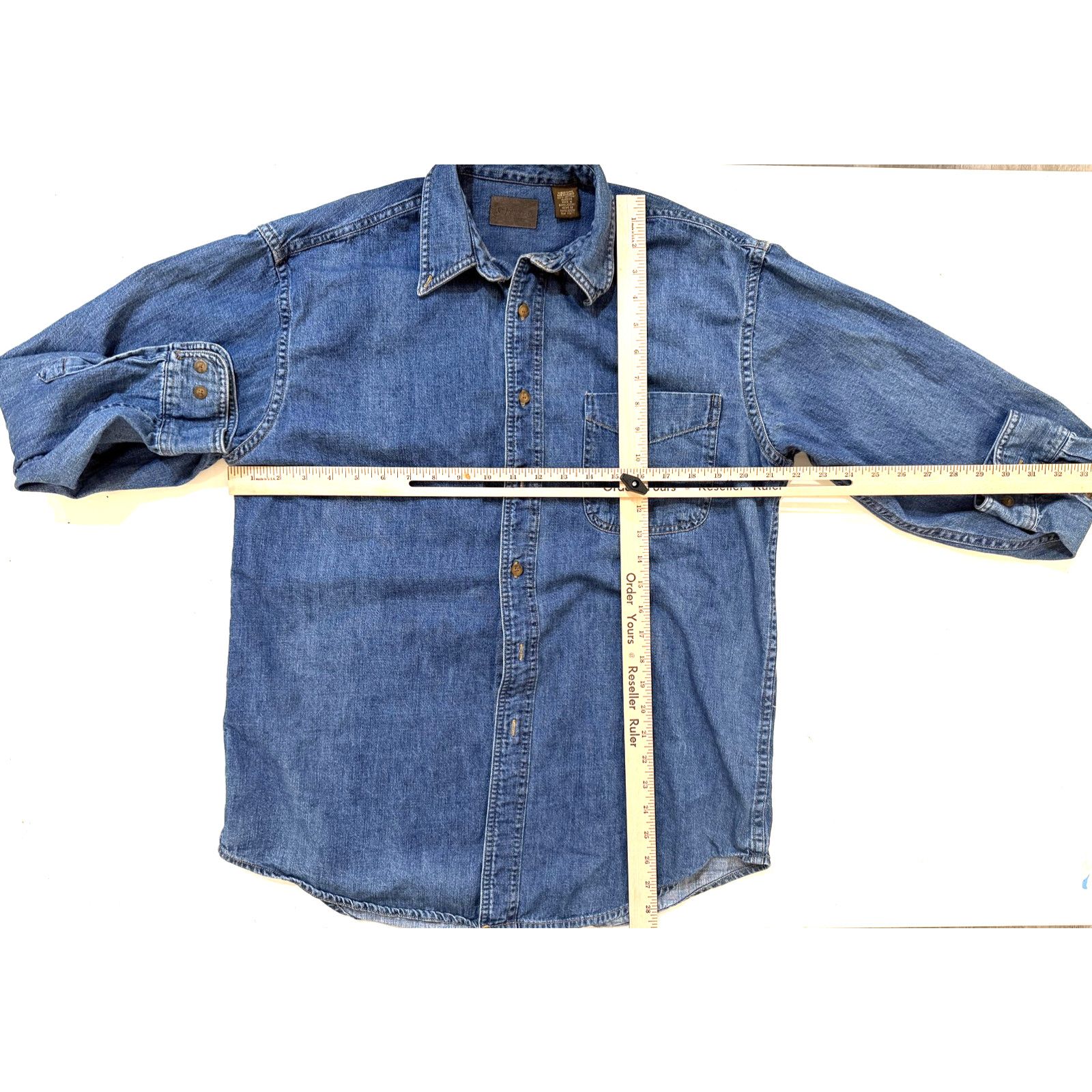 St. Johns Bay Vintage 90s St. John’s Bay Denim Shirt Jacket Men’s Med Size US M / EU 48-50 / 2 - 5 Thumbnail