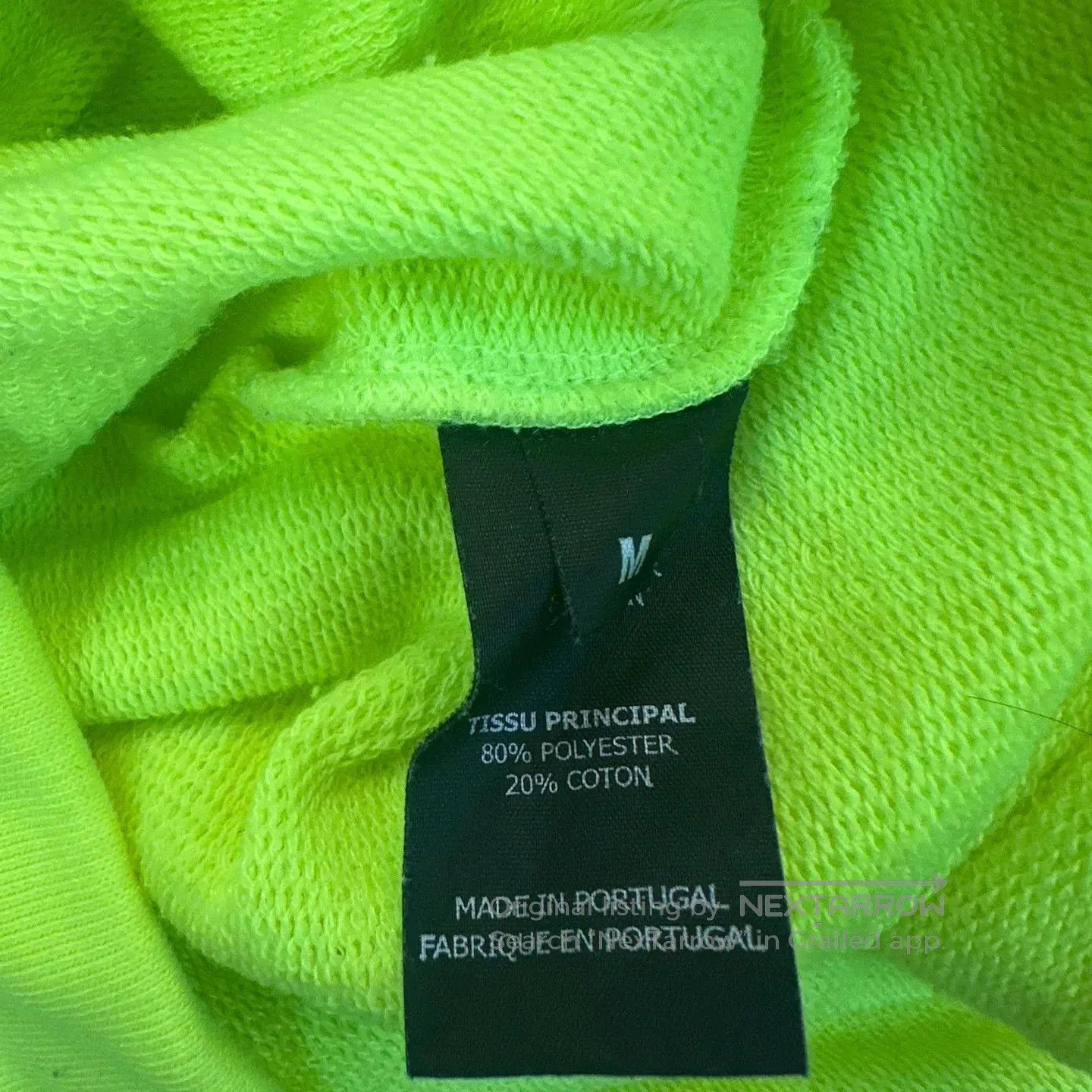 Vetements Vetements Fluorescent Yellow Hoodie. Size US M / EU 48-50 / 2 - 4 Thumbnail