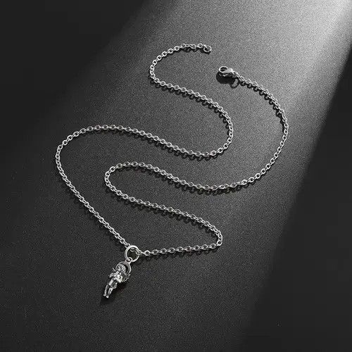 Jewelry × Vintage Gothic Cross Angel Wings Necklace Size ONE SIZE - 4 Thumbnail