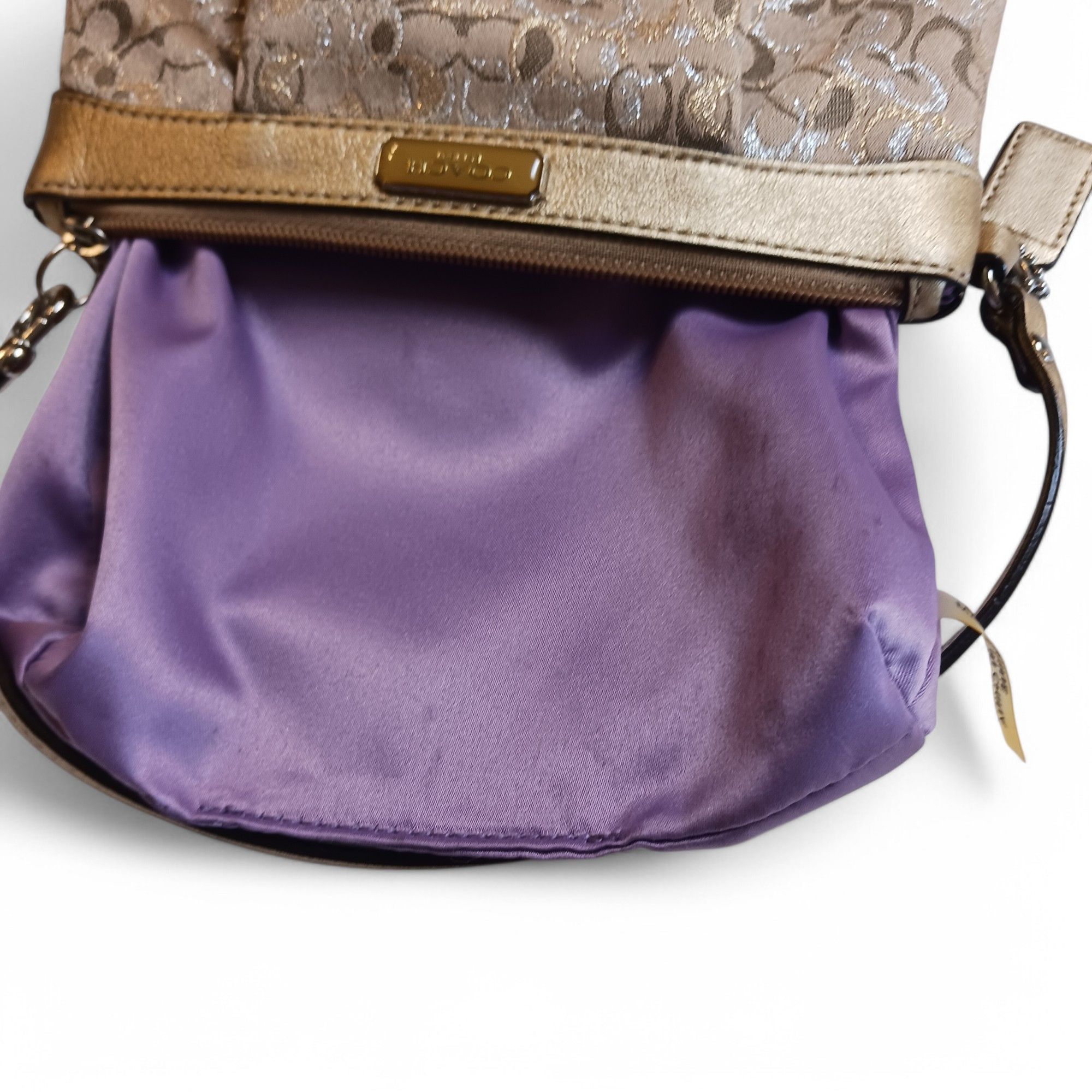 Coach Coach Monogram Wristlet Beige Jacquard with Gold & Silve Size ONE SIZE - 9 Thumbnail