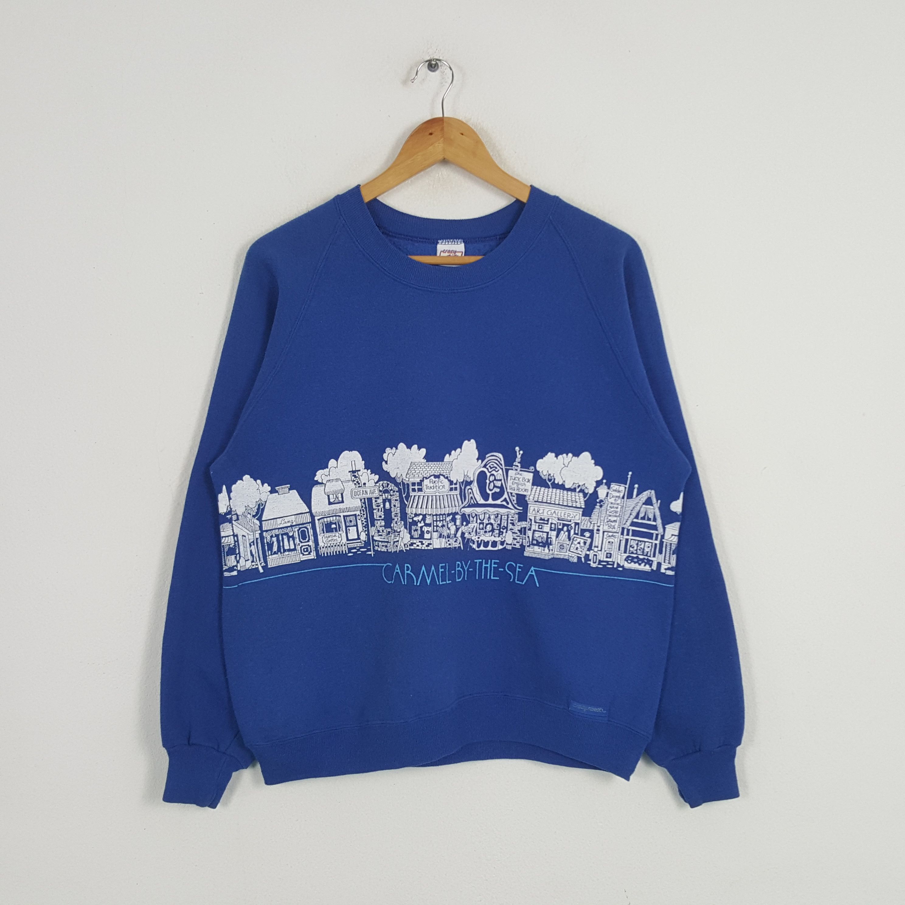 Vintage Vintage 90's Caramell-By-The -Sea Streetwear Sweatshirt Size US M / EU 48-50 / 2 - 1 Thumbnail