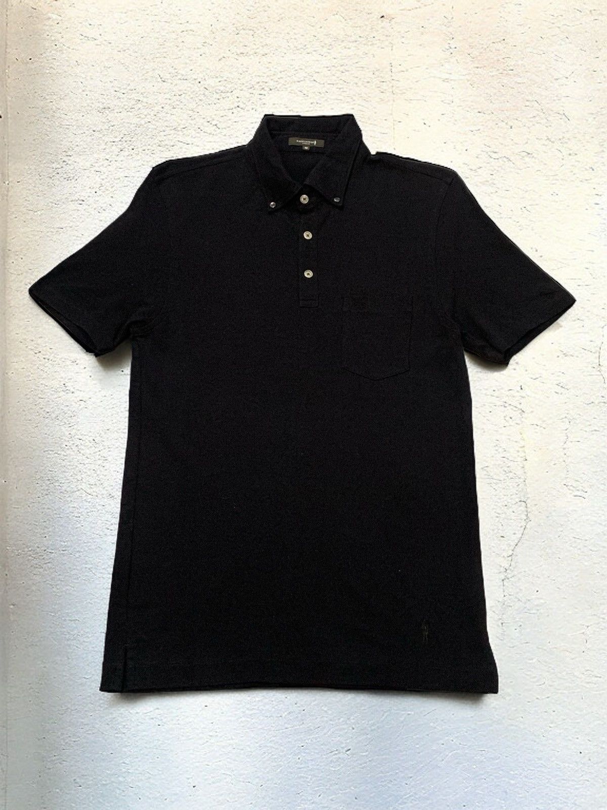 Mackintosh London Black Pocket Luxury Polo Shirt