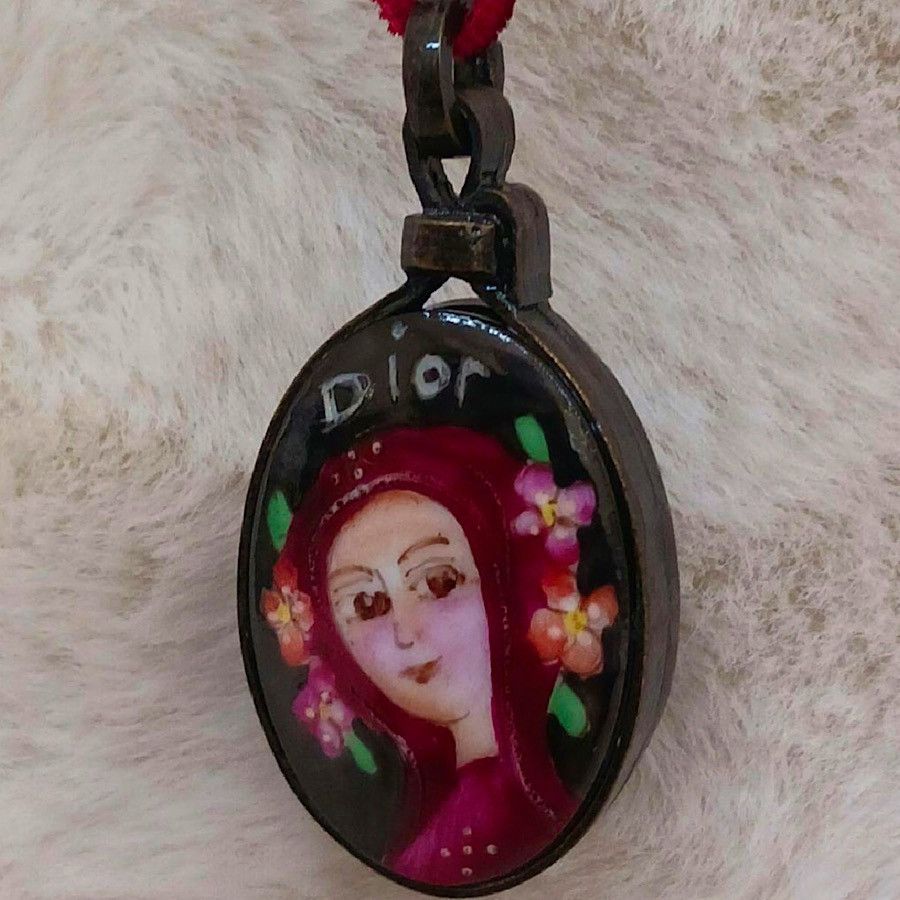 Dior Authentic Dior Rare Galliano Enamel Woman Leather Necklace Size ONE SIZE - 2 Thumbnail