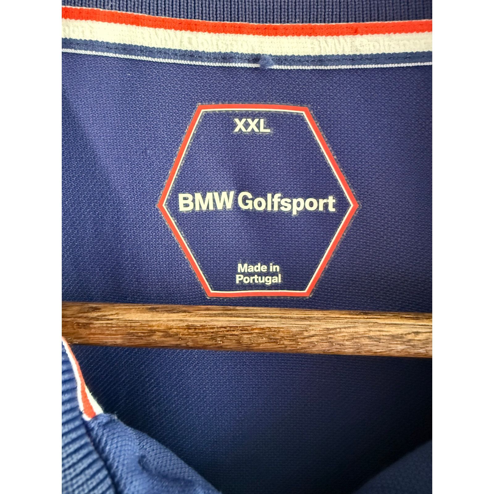 BMW BMW Golfsport Men’s XL Polo Shirt Navy Blue Red White Stripe Size US XL / EU 56 / 4 - 3 Thumbnail