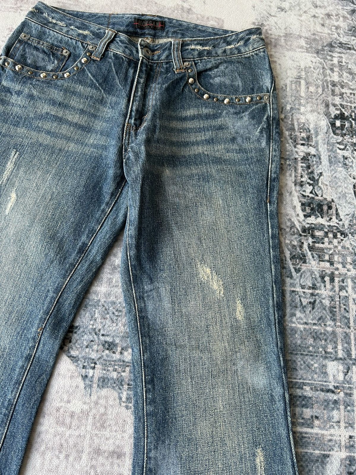 If Six Was Nine Morgan Homme Flared Jeans Size US 28 / EU 44 - 4 Thumbnail