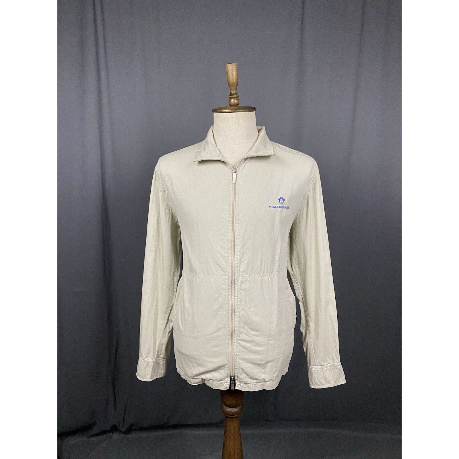 Versace Versace Jeans Couture Small Logo VTG Men's Beige Collared Ut Size US XL / EU 56 / 4 - 3 Thumbnail