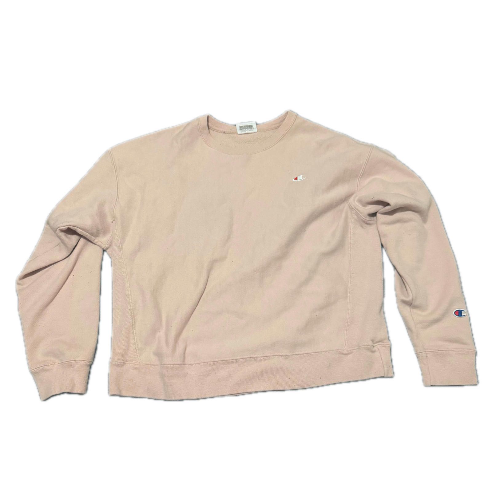 Champion sweater beige pink hotsell