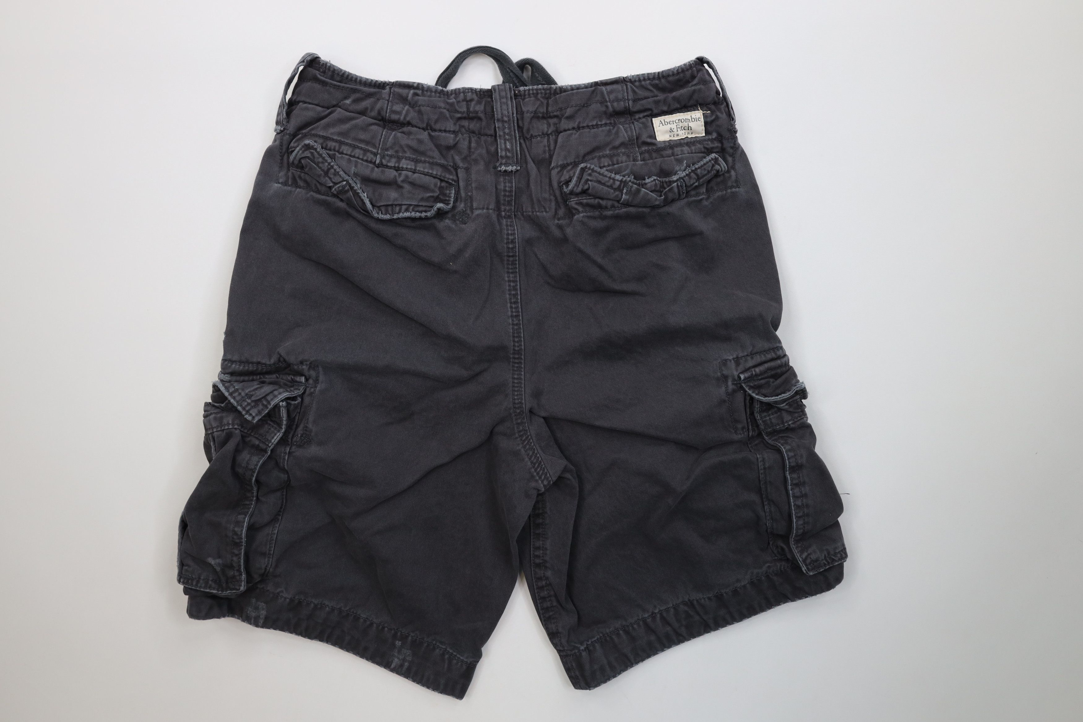 Abercrombie & Fitch Vintage 90s Y2K Abercrombie & Fitch Cargo Shorts Gray Size US 32 / EU 48 - 10 Thumbnail