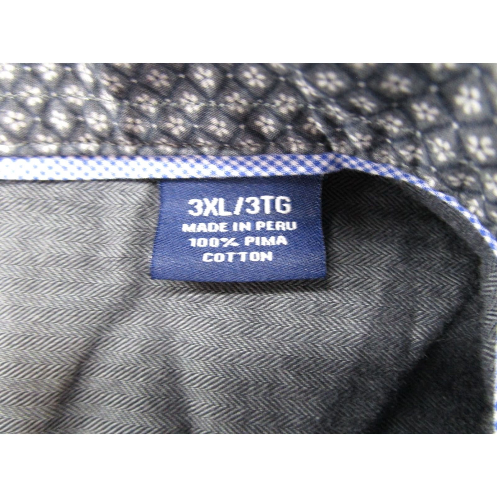 Tommy Bahama Tommy Bahama Shirt 3XL Button-Up Long Sleeve Pima Cotton Striped Gray Mens Shirt Size US XXL / EU 58 / 5 - 3 Thumbnail