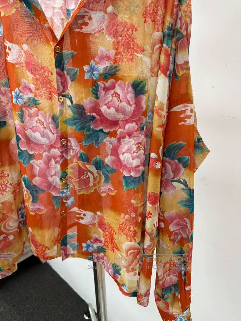 Junya Watanabe Junya Watanabe Chinese style floral sheer blouse Size US S / EU 44-46 / 1 - 2 Thumbnail