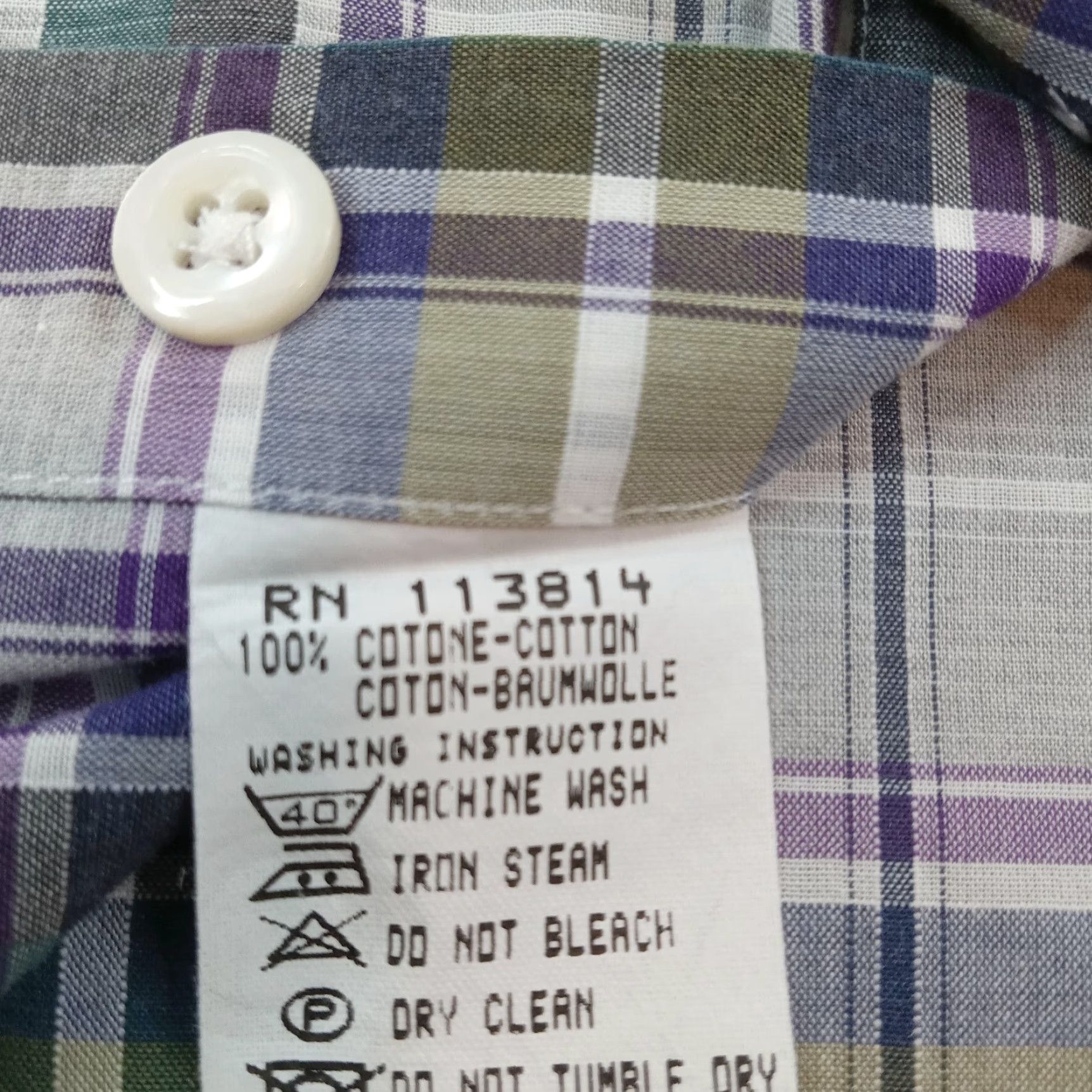 Billy Reid Billy Reid Shirt Mens Small Green Purple Plaid Long Sleeve Button Up Casual Size US S / EU 44-46 / 1 - 6 Thumbnail